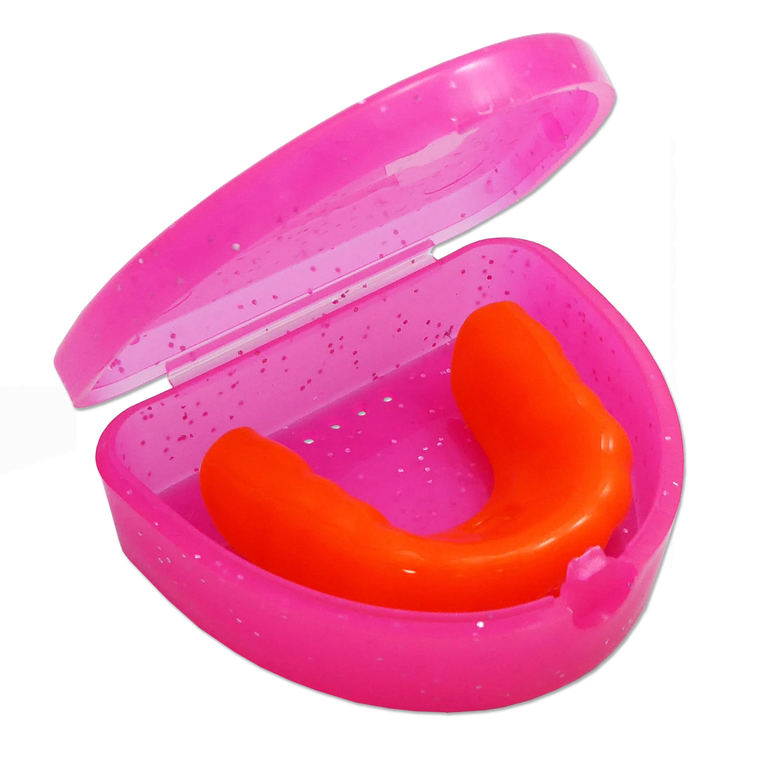 2 x Slim Orthodontic Case - Box for Braces, Whitening Splints, Dentures & More (Glitter Pink & Glitter Purple) - Image 8