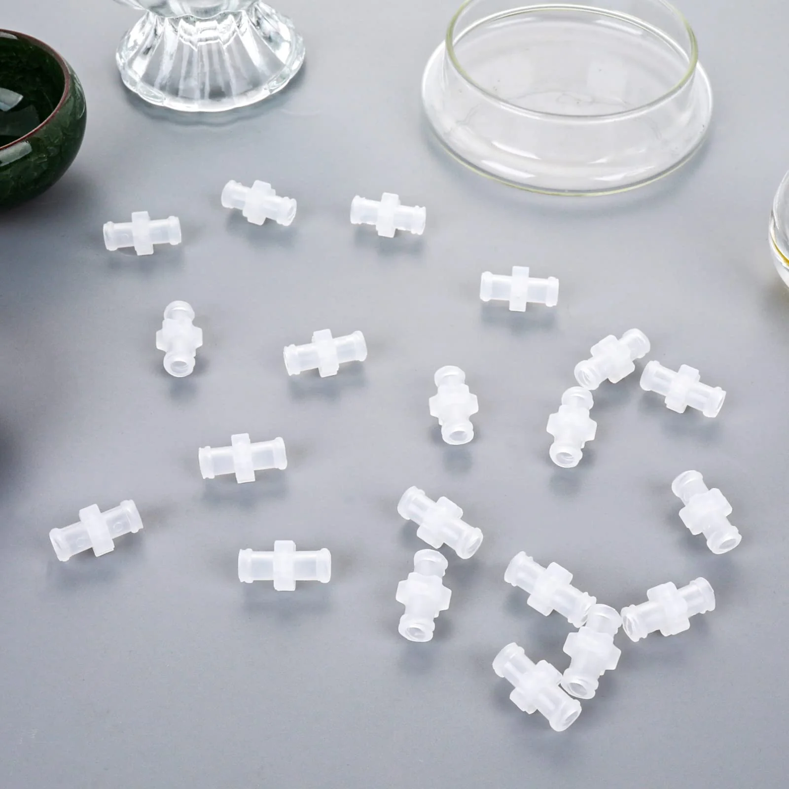 20 Pcs Syringe Adaptor, Luer Lock Female Luer Syringe to Syringes Transfer Joint Lock Connector to Syringes Coupler Adapter Luers Adapter - Image 7