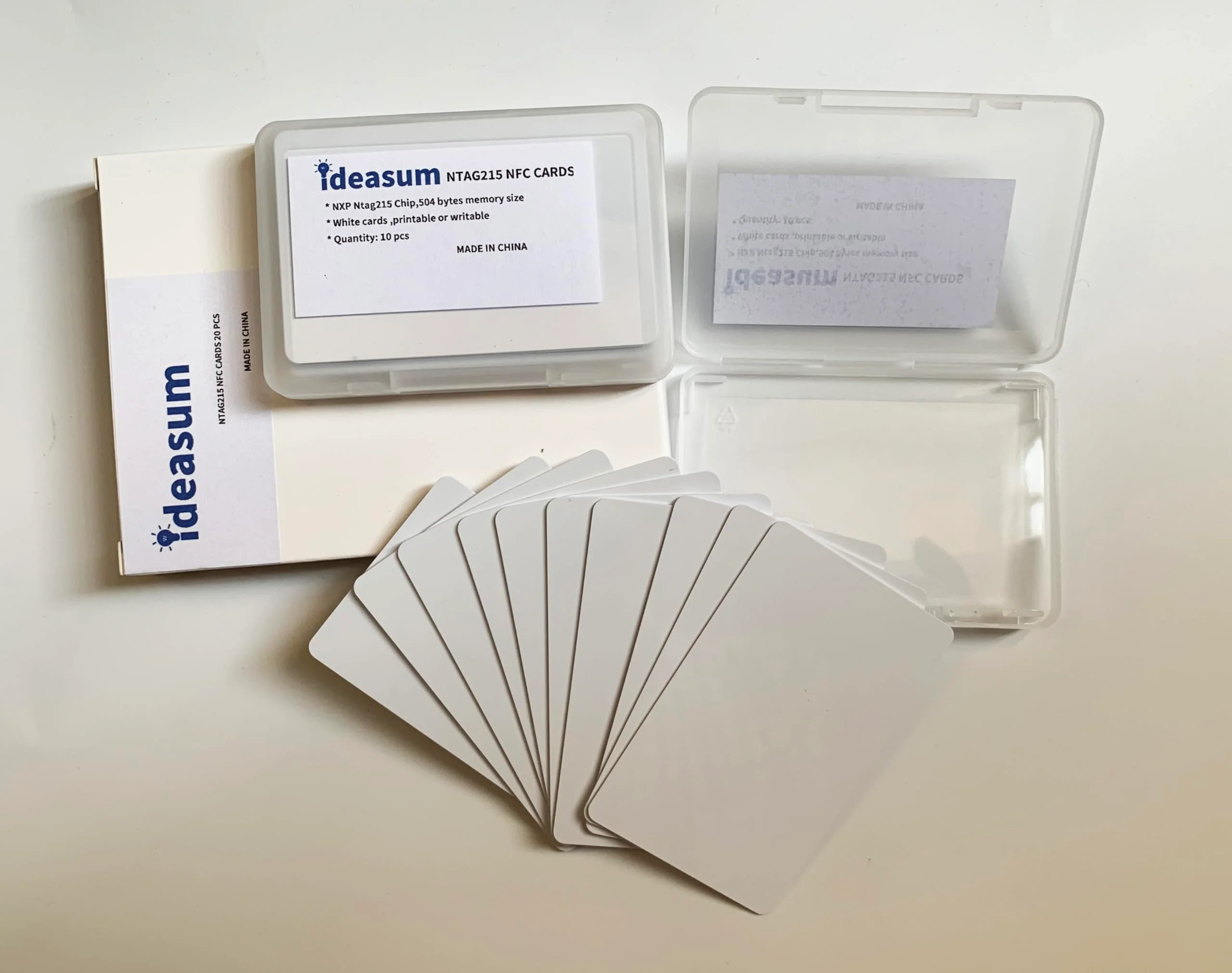 20 pcs White Blank NTAG215 PVC Cards with NXP NTAG215 Chips, NFC Cards for Smart Home and Smart Office,Gaming Cards,Printable NFC Cards with Own Design - Image 2