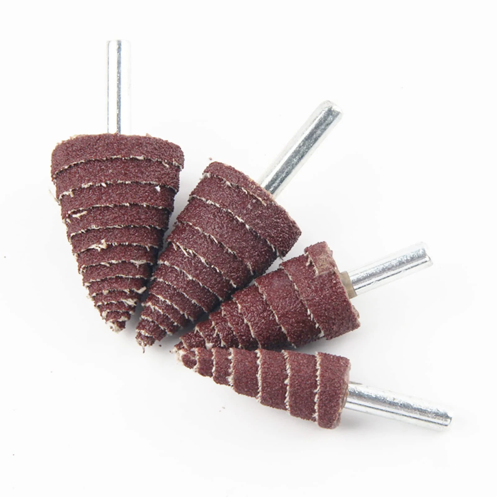 20 Pieces 4 Sizes Conical Grinding Heads with 6mm Universal Shank Spiral Grinding Head for Metal Wood Grinding - Image 6