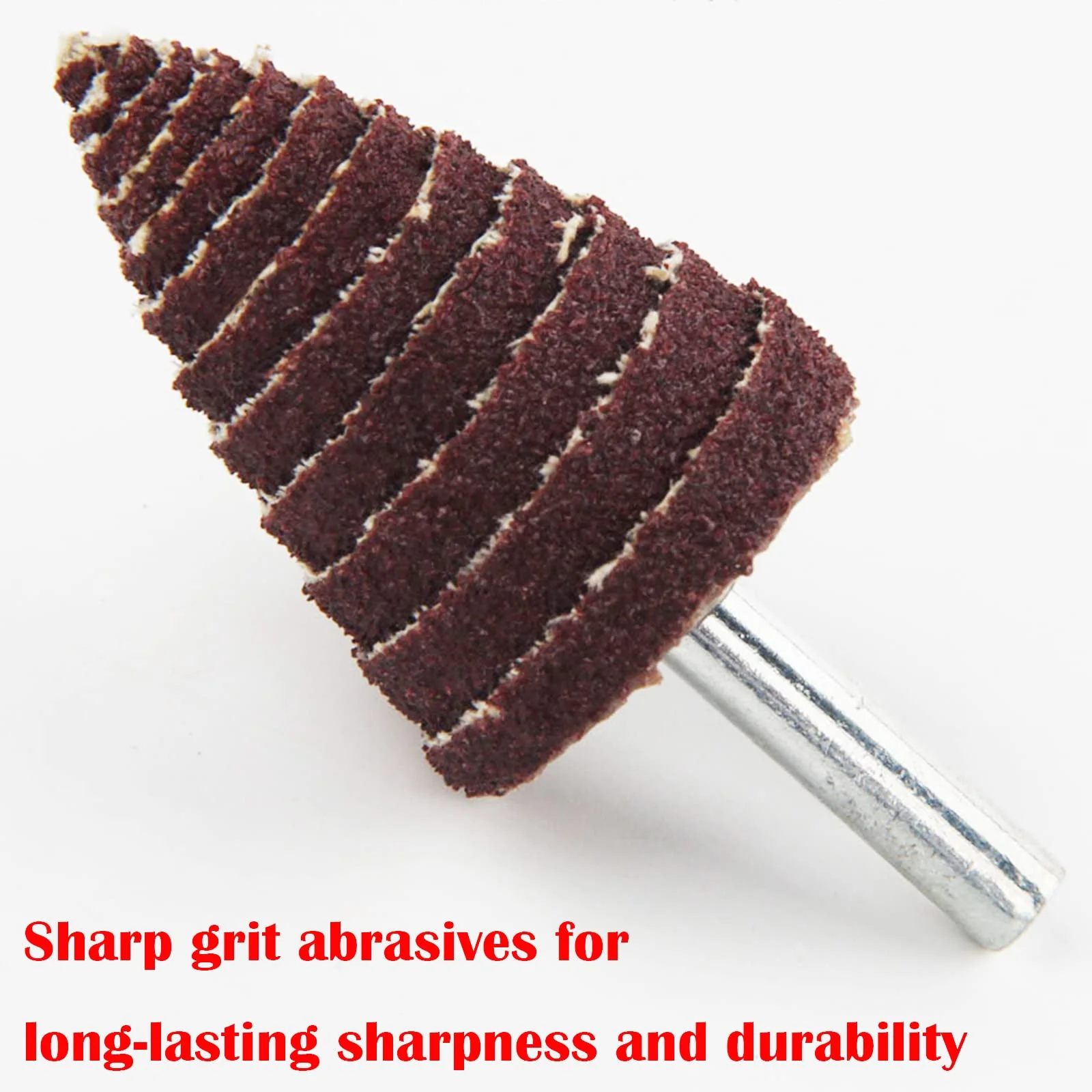 20 Pieces 4 Sizes Conical Grinding Heads with 6mm Universal Shank Spiral Grinding Head for Metal Wood Grinding - Image 7