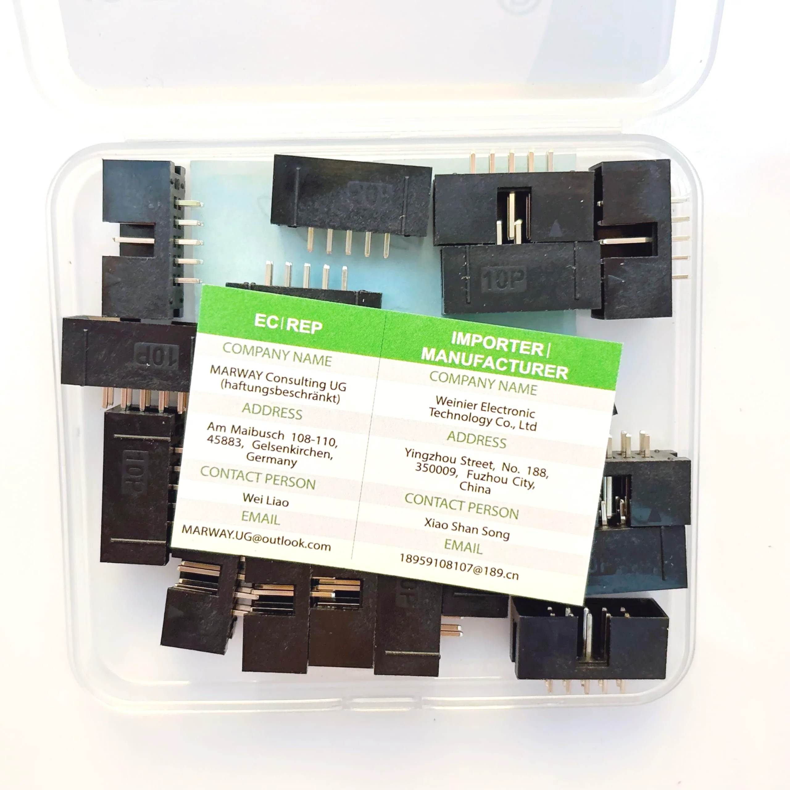 20 Pieces IDC 2 * 5 Double Row 2.54 mm Pitch JTAG ISP 10-Pin Straight Pin in-line Box Header Connector Adapter Cable Male Socket Terminal for PCB Electronic Equipment Projects. 2.54 mm Male Socket Terminal - Image 11