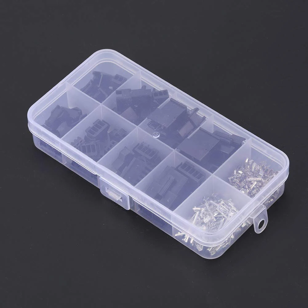 200pcs Sm Connectors, JST-SM Connector Kit Molex Pin Connectors 2.54 2/3/4/5-Pin Male Female Wire Bridge Pin Header Housing Set, black - Image 7