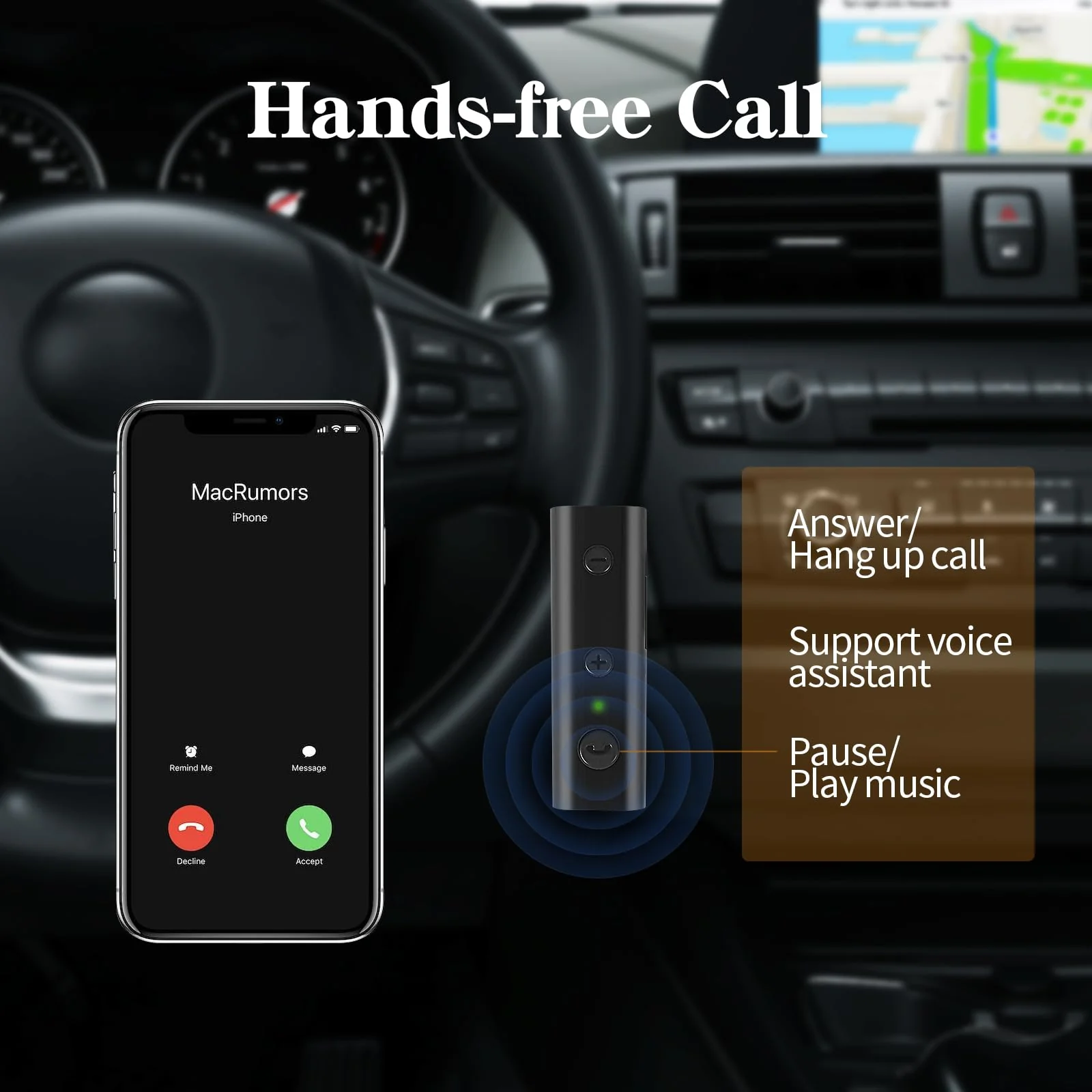 2024 New Bluetooth 5.1 Car Audio Stereo Cassette Vehicle Tape Converter Cassette Work While Charging Support TF Card（Four-Channels） - Image 4