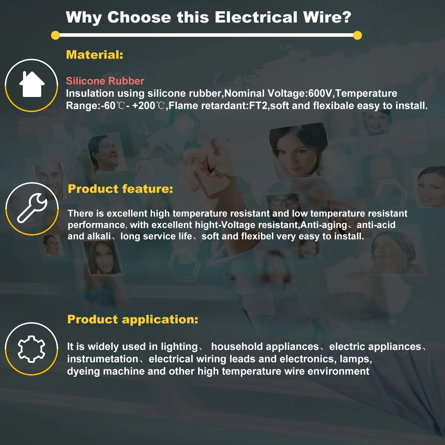 20awg 2 x 0.5 mm² Silicone Electric Wire Cable Oxygen-Free High Temperature Resistant Stranded Tinned Copper Wire, 2 x 30 Metres 20awg/0.5mm² - Image 5