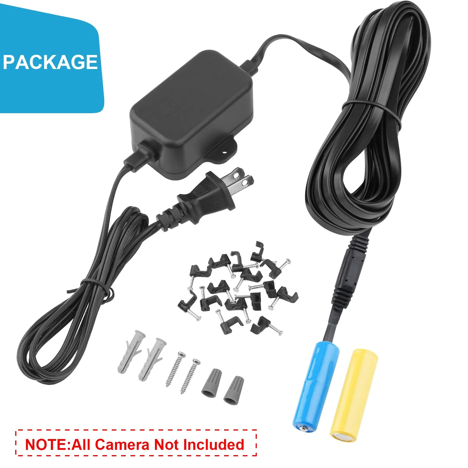 20Ft/6m Charging Cable Power Adapter Designed for Blink Video Doorbell (Replace Battery), Blink Outdoor 4 (4th Gen) & XT3, Doorbell Transformer with IP67 Weatherproof Power Cable Black - Image 3