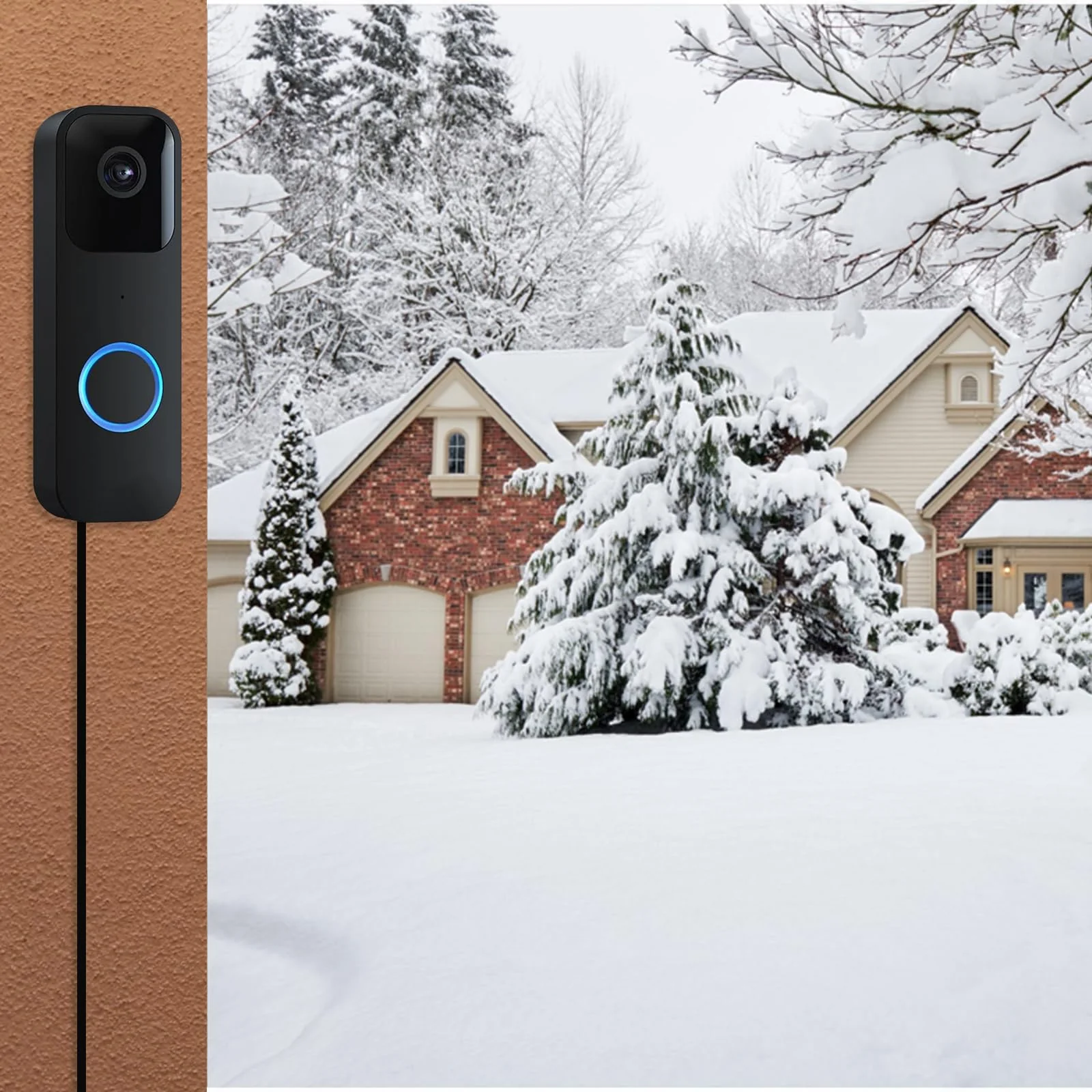 20Ft/6m Charging Cable Power Adapter Designed for Blink Video Doorbell (Replace Battery), Blink Outdoor 4 (4th Gen) & XT3, Doorbell Transformer with IP67 Weatherproof Power Cable Black - Image 5