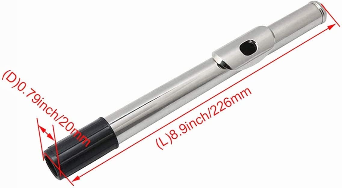 20mm Flute Head Joint Mouthpiece Straight Headjoint Instrument Accessories Flutes Repair Parts Silvering Mouthpiece - Image 3