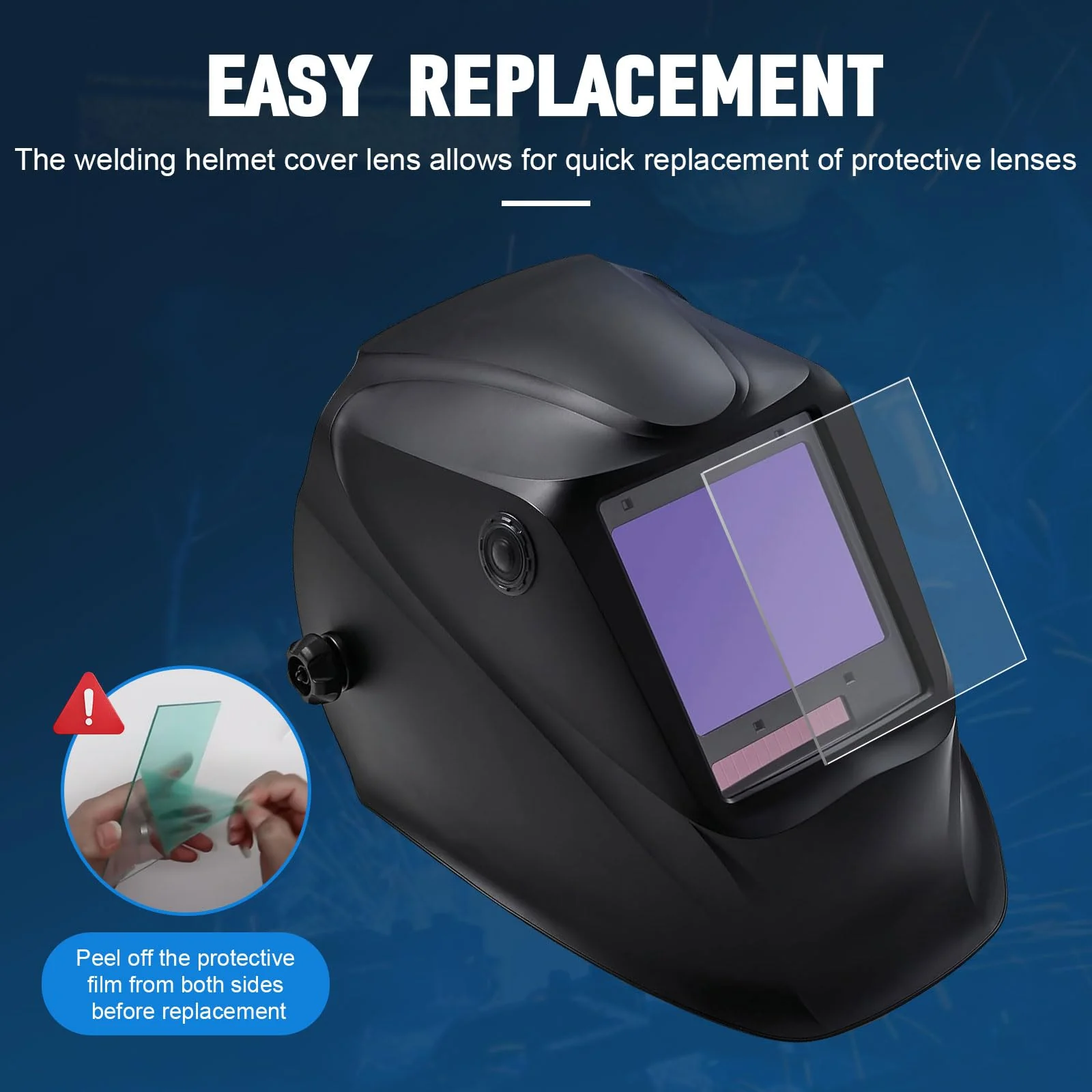 20Pcs 3350 Series Welding Helmet Cover Lens Fits for Lincoln Electric Viking, Inside Outside Helmet Hood Replacement Clear Cover Len 3.7" x 3.5" x .04", 4.5" x 5.25" x .04" - Image 7