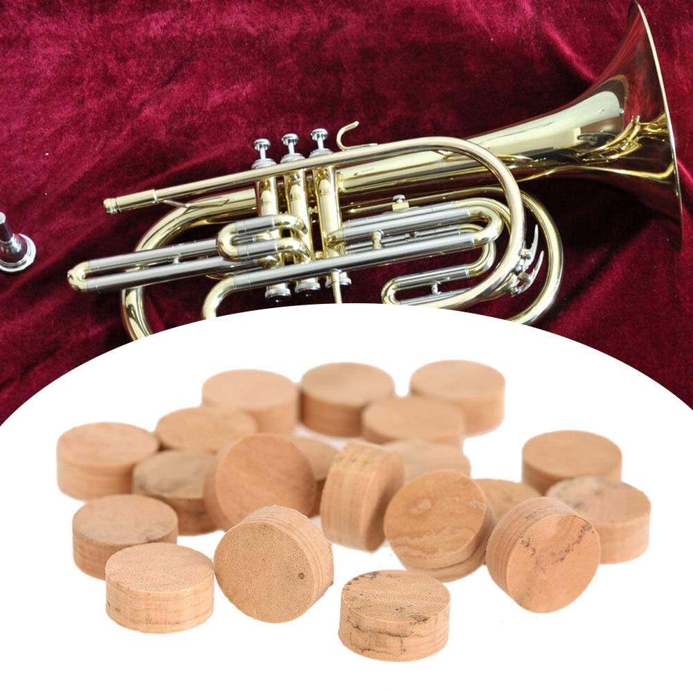 20Pcs 9.5mm Trumpet Cork Pads Trombone Repairing Cork Pads Trumpet Spit Valve Musical Instrument Accessories - Image 5