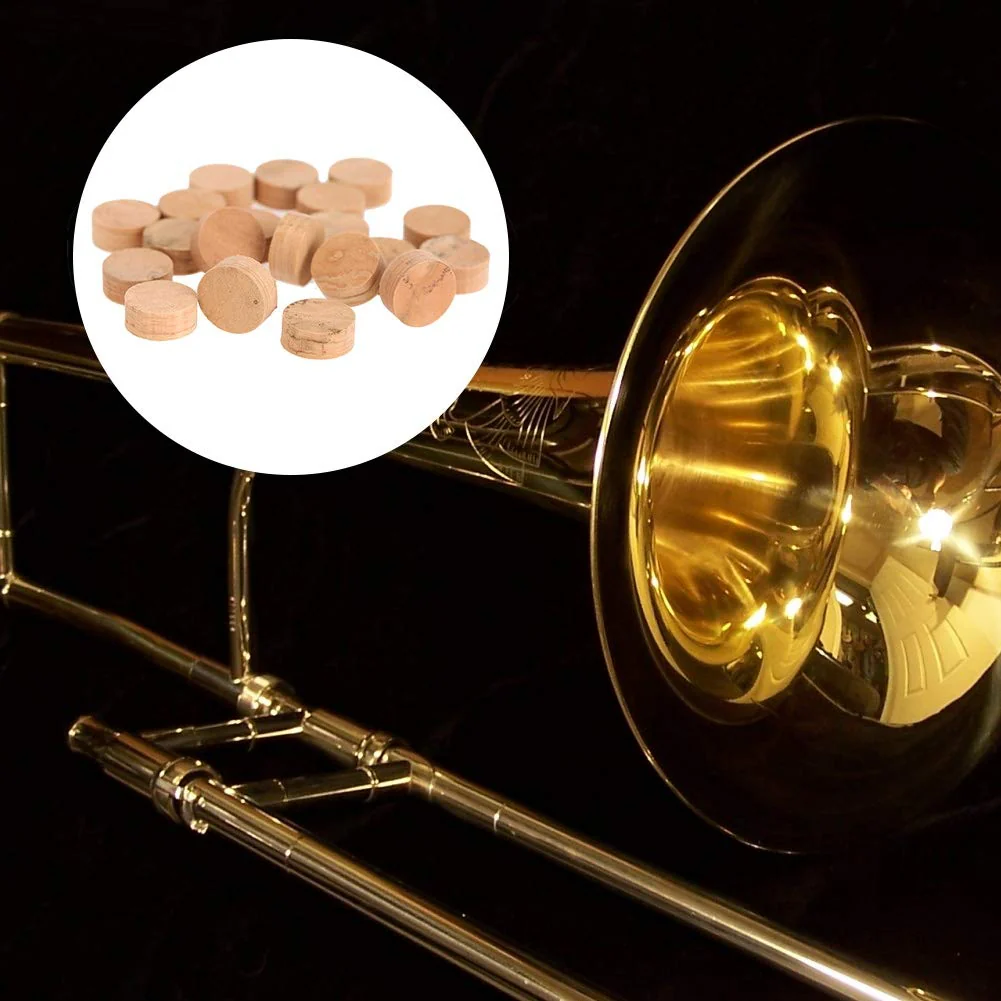 20Pcs 9.5mm Trumpet Cork Pads Trombone Repairing Cork Pads Trumpet Spit Valve Musical Instrument Accessories - Image 6
