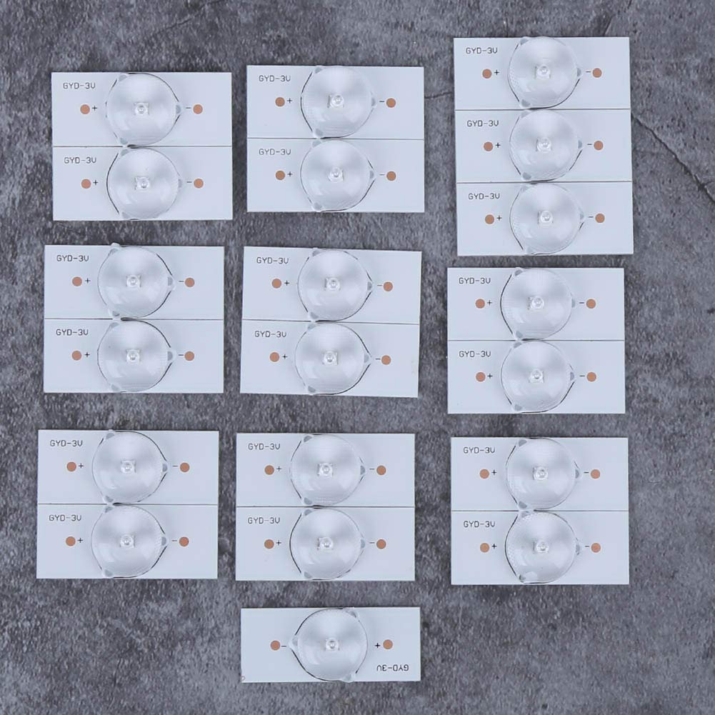 20pcs SMD Lamp Beads, Universal 3V SMD LED, Optical Lens Filter with High Hardness, Repair and Replacement Parts for LED Strips and TV Strips (White) - Image 5