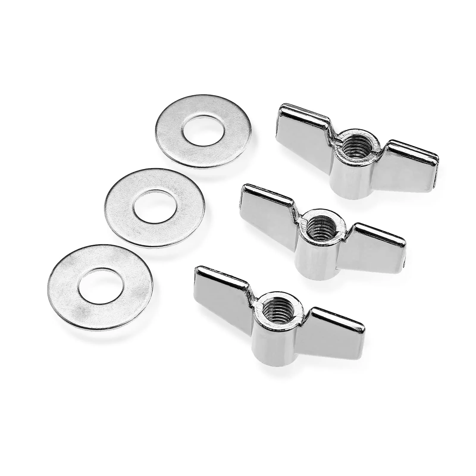 21 Pcs Cymbals Replacement Accessories Cymbal Stand Felts Hi-Hat Clutch Felt Cup with Sleeves, Base Wing Nuts and Washers for Drum Set Black - Image 5