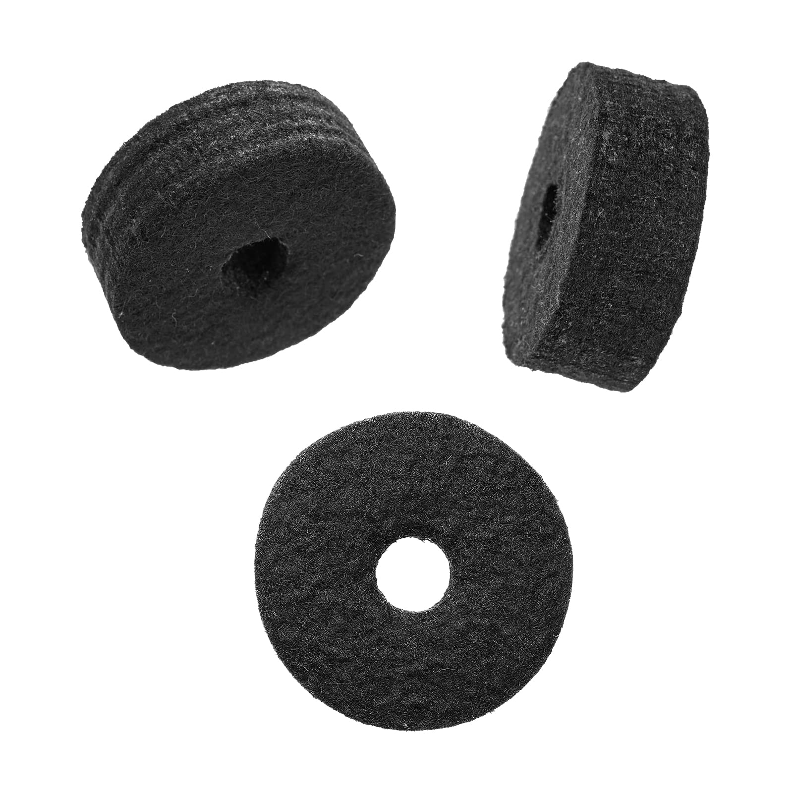 21 Pcs Cymbals Replacement Accessories Cymbal Stand Felts Hi-Hat Clutch Felt Cup with Sleeves, Base Wing Nuts and Washers for Drum Set Black - Image 6