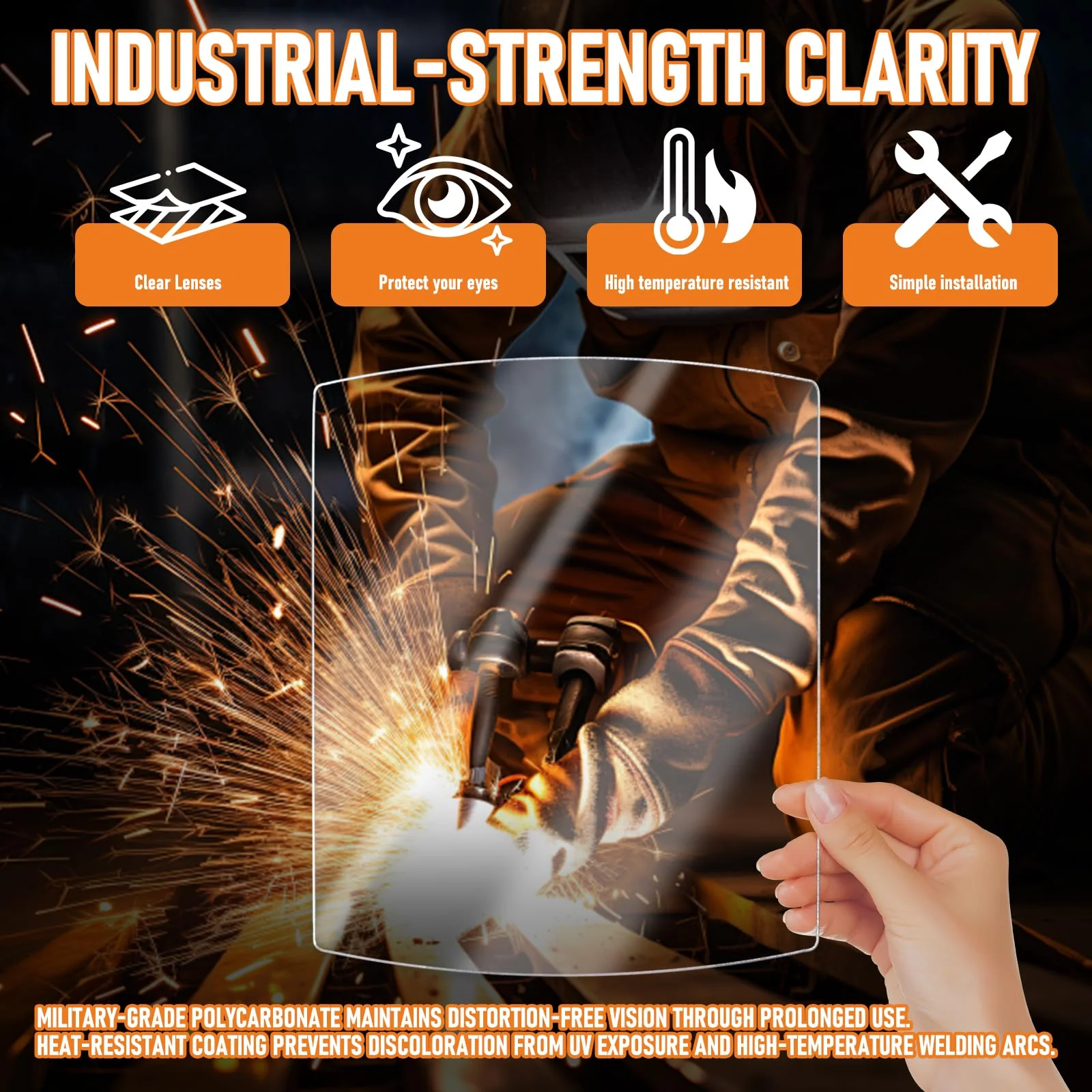 216326 Front Cover Lens - Welding Helmet Lens Replacement - Ultra-Clear Scratch Resistant Welding Lens for MP-10 and Digital Elite Helmets 5 - Image 6