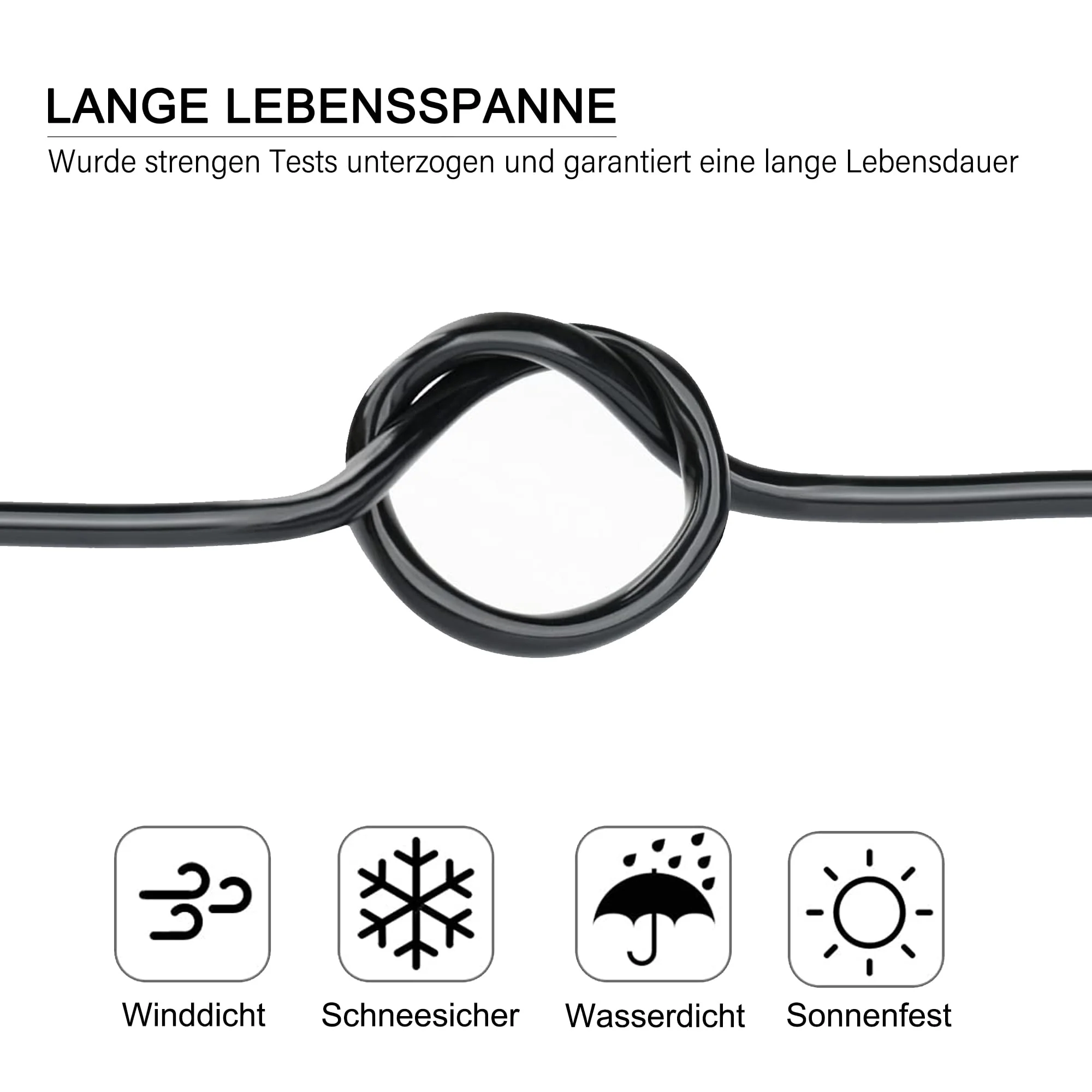 22 AWG 2 x 0.3 mm² 2 Core Cable 7.62 Metres, 2 Core Wire Made of Tinned Copper, PVC 22AWG 2 Core for DC 5V/12V/24V, LED Lighting, Extension Cable, Car etc., CE Certification 7,62 Meter 22AWG-2C (2 x 0.3 mm²) - Image 4