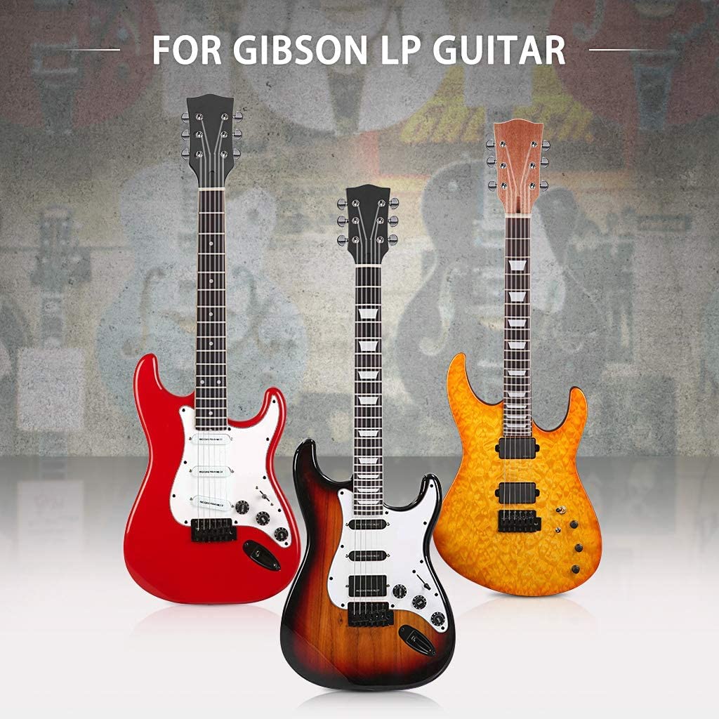 22 Fret Guitar Neck Maple Rosewood Fingerboard with Binding Inlay for Lp Electric Guitar Neck Replacement Gloss Black - Image 5