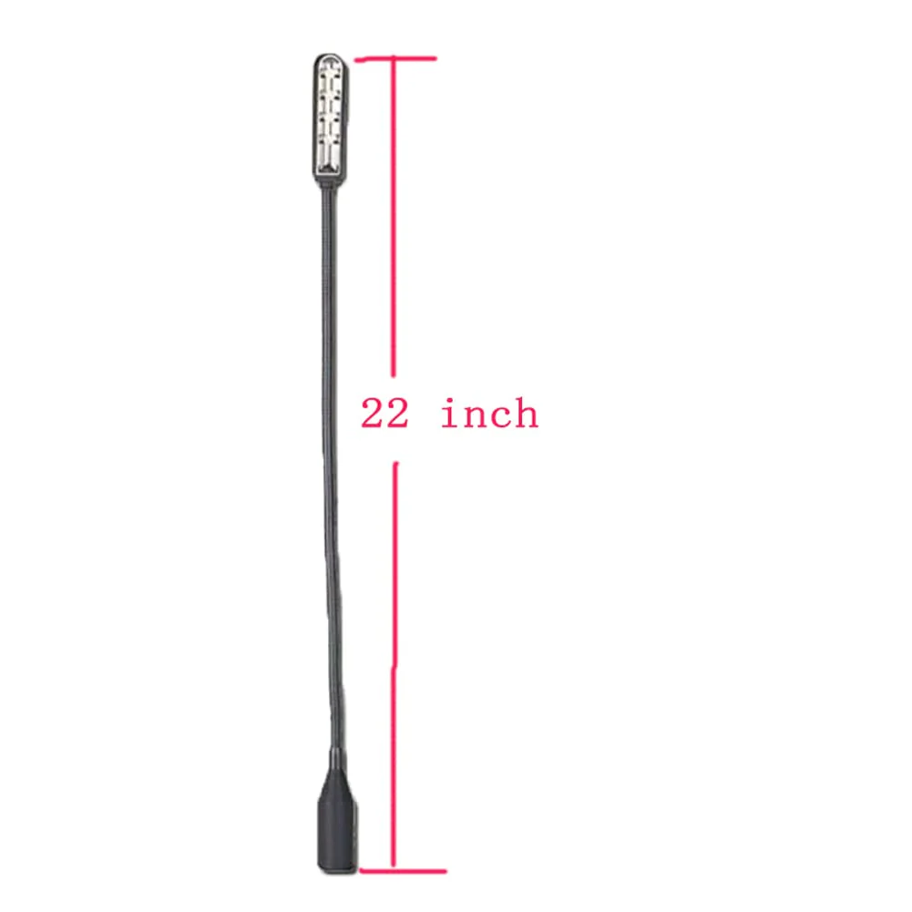 22 inch XLR 4 Pin LED Light Studio Lamp XLR gooseneck lamp for DJ Mixer,XLR 4PIN Connect Port（XLR 4Pin Port） FBALED4P - Image 2