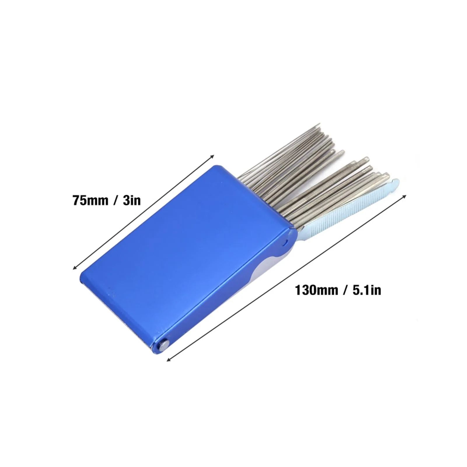 22 Piece Nozzle Cleaner File Set, Stainless Steel Gas Welding Tip Cleaner for Soldering, Welding, Suitable for Nozzle Cleaning and Restoration, in One, Default - Image 9