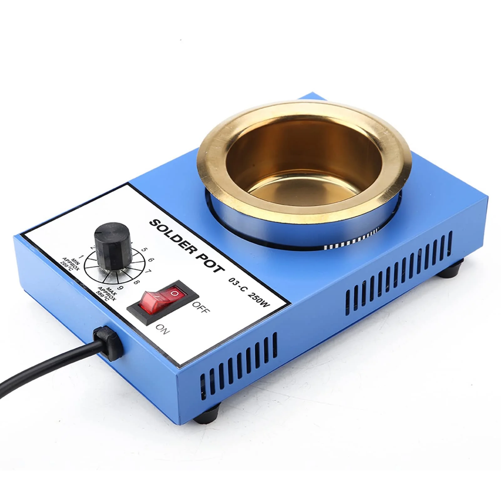 220 V Soldering Pot Stability Heating Desoldering Bath for Casting Melting Melting Refining (EU Plug) (250 W) 250W - Image 2