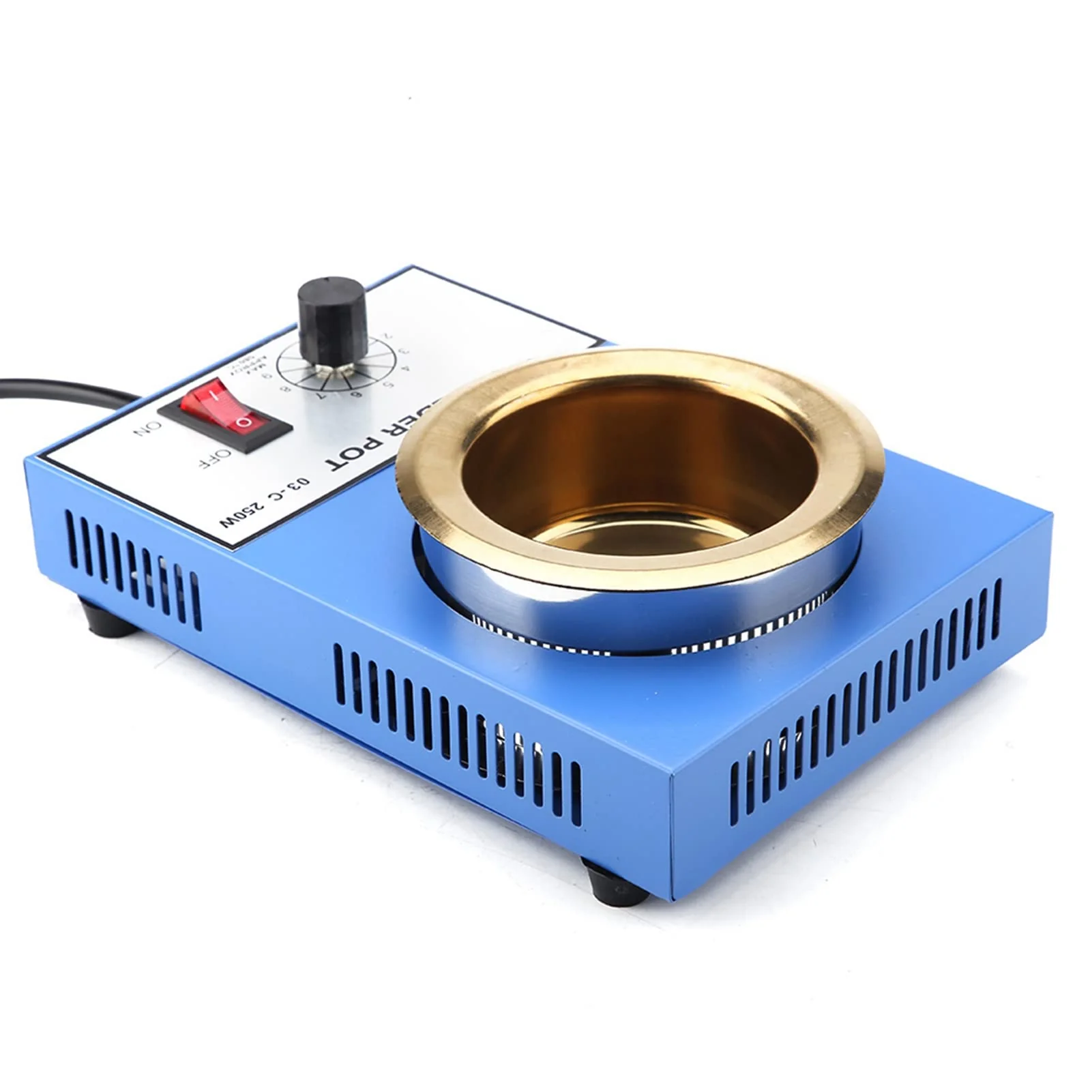 220 V Soldering Pot Stability Heating Desoldering Bath for Casting Melting Melting Refining (EU Plug) (250 W) 250W - Image 3