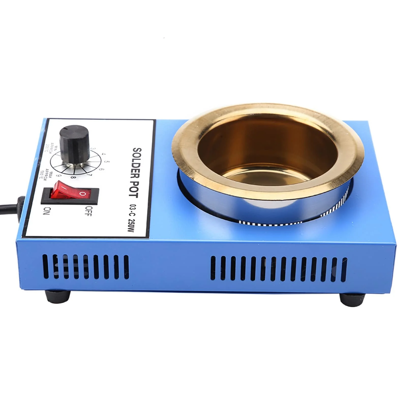 220 V Soldering Pot Stability Heating Desoldering Bath for Casting Melting Melting Refining (EU Plug) (250 W) 250W - Image 6