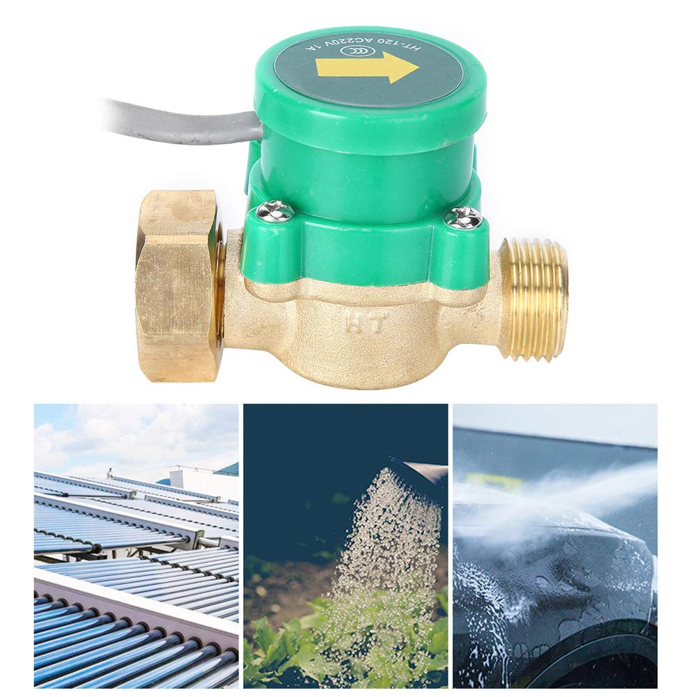 220V Water Pump Flow Sensor Booster Pump Switch Brass Pipeline Switch Electronic Pressure Automatic Control Tap - Image 3