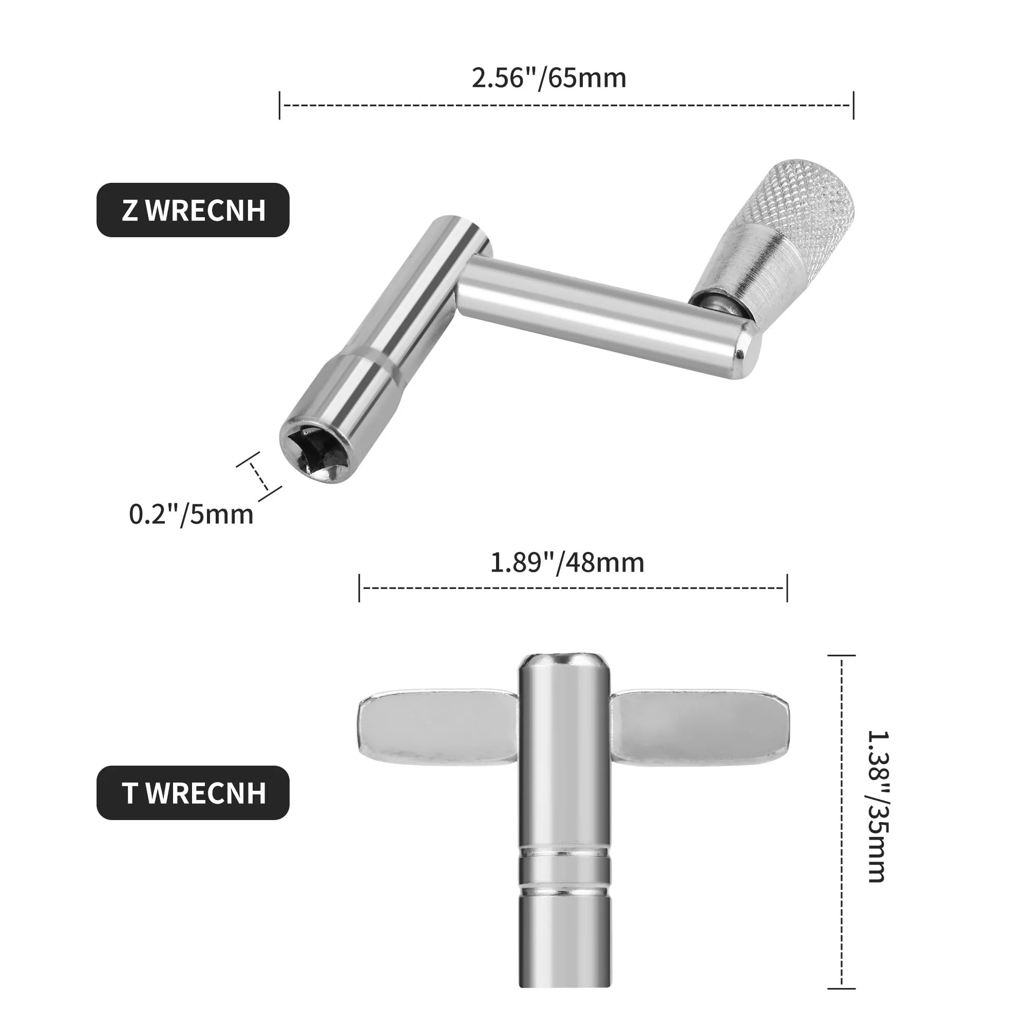 23 Pieces Cymbal Replacement Accessories, Includes Cymbal Stand Felts, Drum Cymbal Felt Pads, Wing Nuts, Washers, Cymbal Sleeves and Drum Key - Black - Image 6