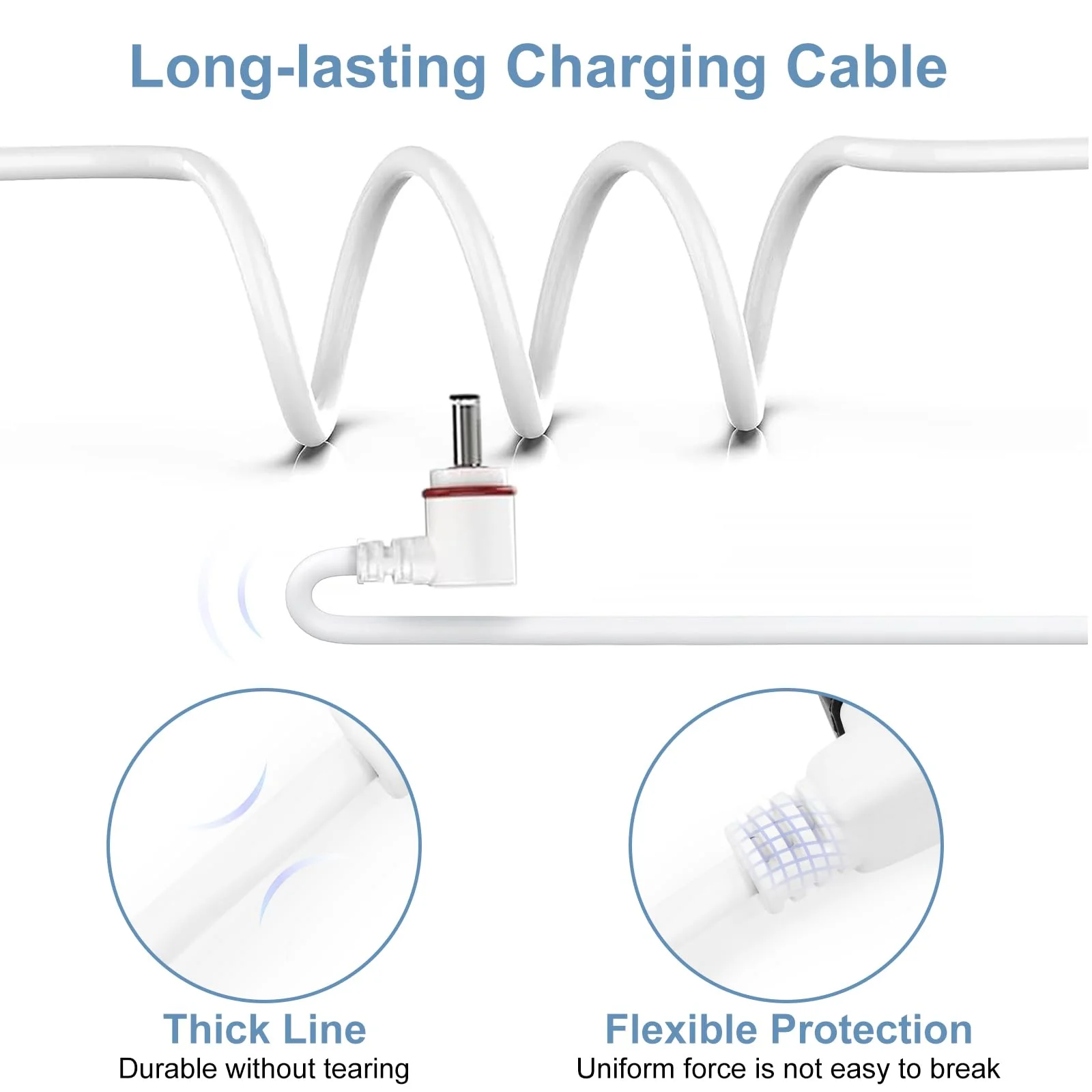 23FT Power Cord and Adapter Compatible with Ring Spotlight Cam Plus/Pro and Stick Up Cam Battery, Charging Cable for Ring, Weatherproof Power Plug and Micro USB Charging Cable - Image 5