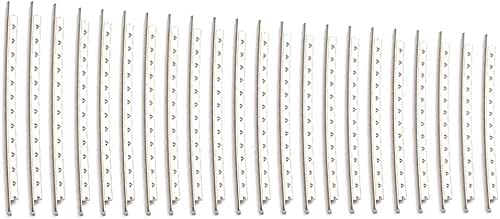 24Pcs Guitar Fret Wires, Copper Bass Fret Wires Fingerboard for Electric Guitar Accessories 2.2MM, Silver - Image 2