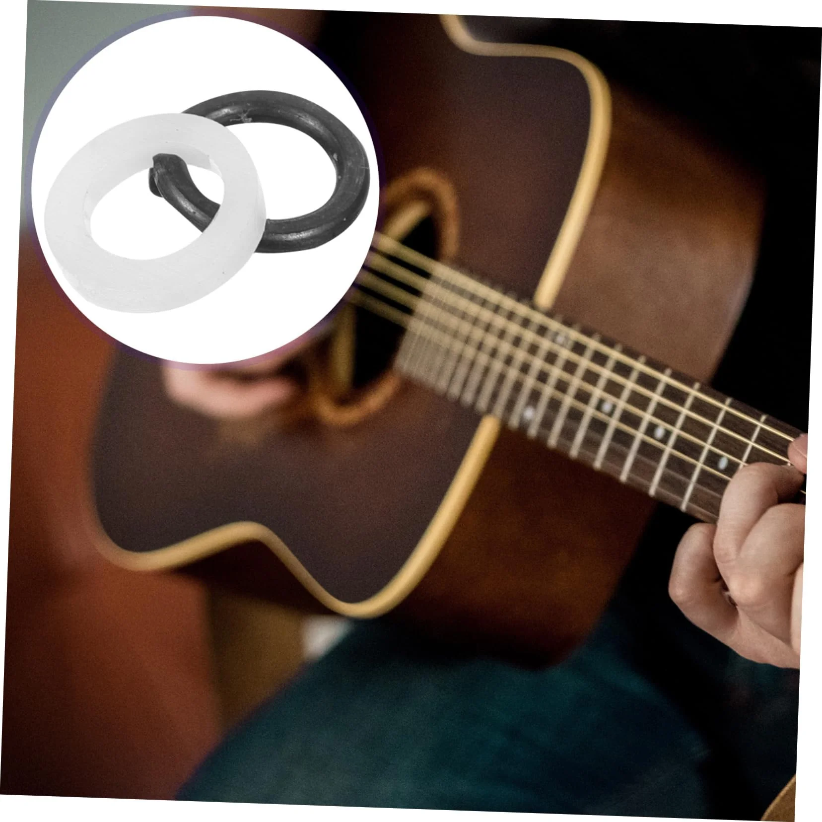 24pcs Tool Tuning Machine Gasket Guitar peg Tuner Washer Plastic Hook up Tuner Washer Key Electric Guitar Accessories knob bass Accessories Metal Stuff Ukulele - Image 5