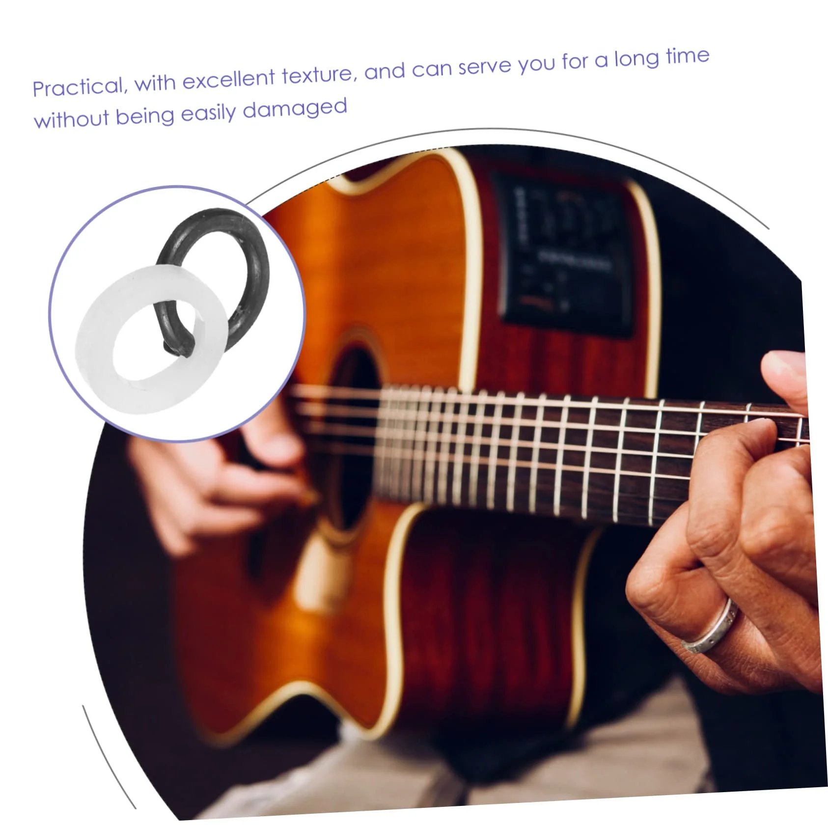 24pcs Tool Tuning Machine Gasket Guitar peg Tuner Washer Plastic Hook up Tuner Washer Key Electric Guitar Accessories knob bass Accessories Metal Stuff Ukulele - Image 6