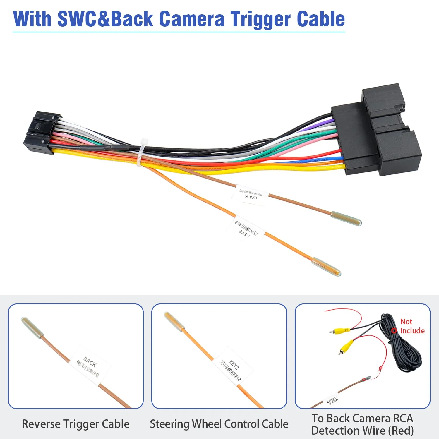 24Pin Radio Wiring Harness Compatible with Ford F150/250/350/450/550 Explorer Fusion Focus Mustang Transit Fiesta, 16Pin Car Stereo Wire Adapter+Butt Connector - Image 6
