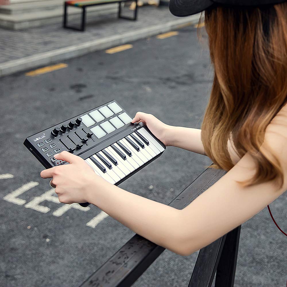 25-Key MIDI Keyboard Panda mini Portable Mini Drum Pad MIDI Controller, USB - Image 6