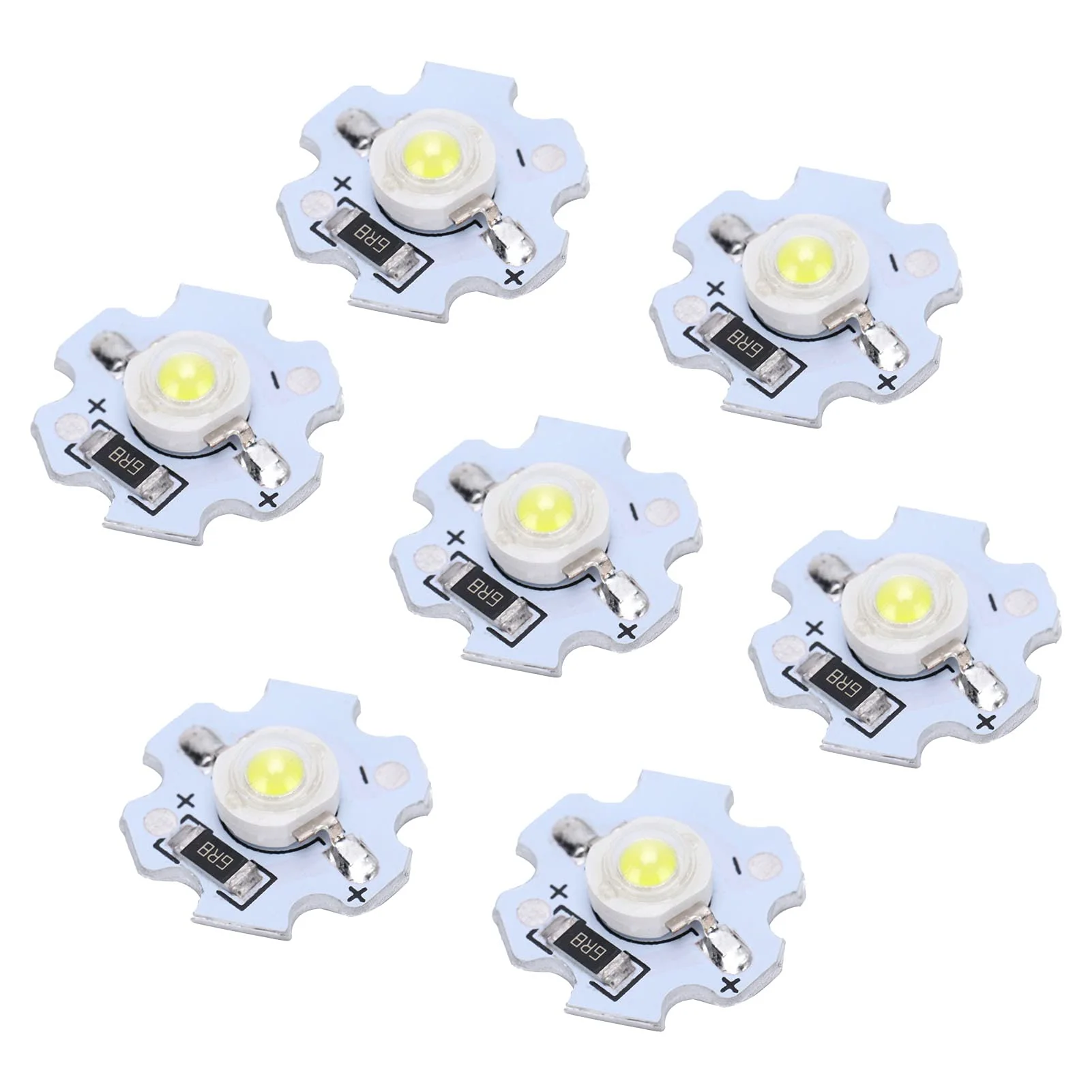 25 Pieces LED Lamp Beads 5V LED Chips 200LM 1W High Power SMD LED Lamp Chip Bulb for Replacement of Foodlight/Spotlight Lamps in Home Studio (Cool White 10000K), Lighting Accessories, Default