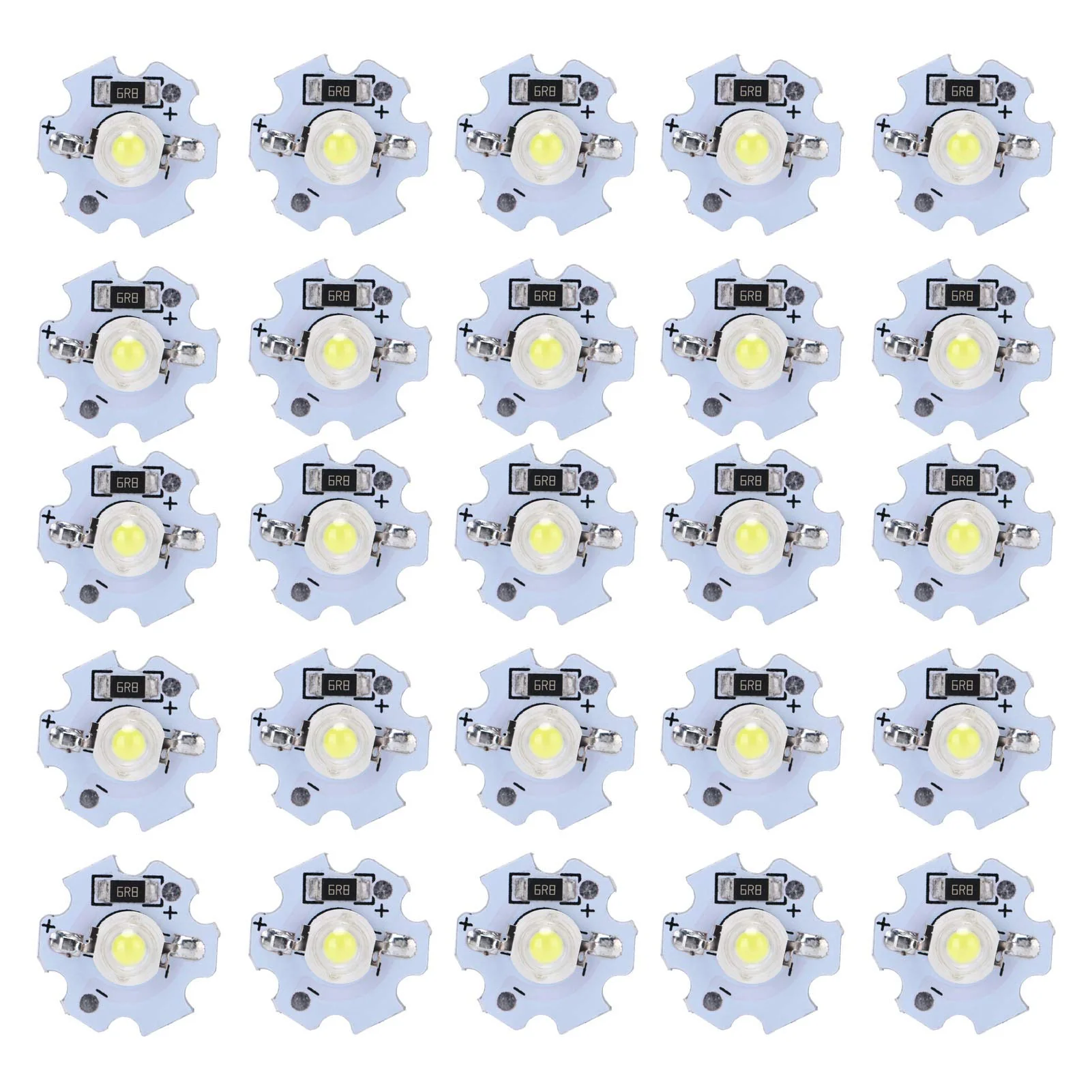 25 Pieces LED Lamp Beads 5V LED Chips 200LM 1W High Power SMD LED Lamp Chip Bulb for Replacement of Foodlight/Spotlight Lamps in Home Studio (Cool White 10000K), Lighting Accessories, Default - Image 7