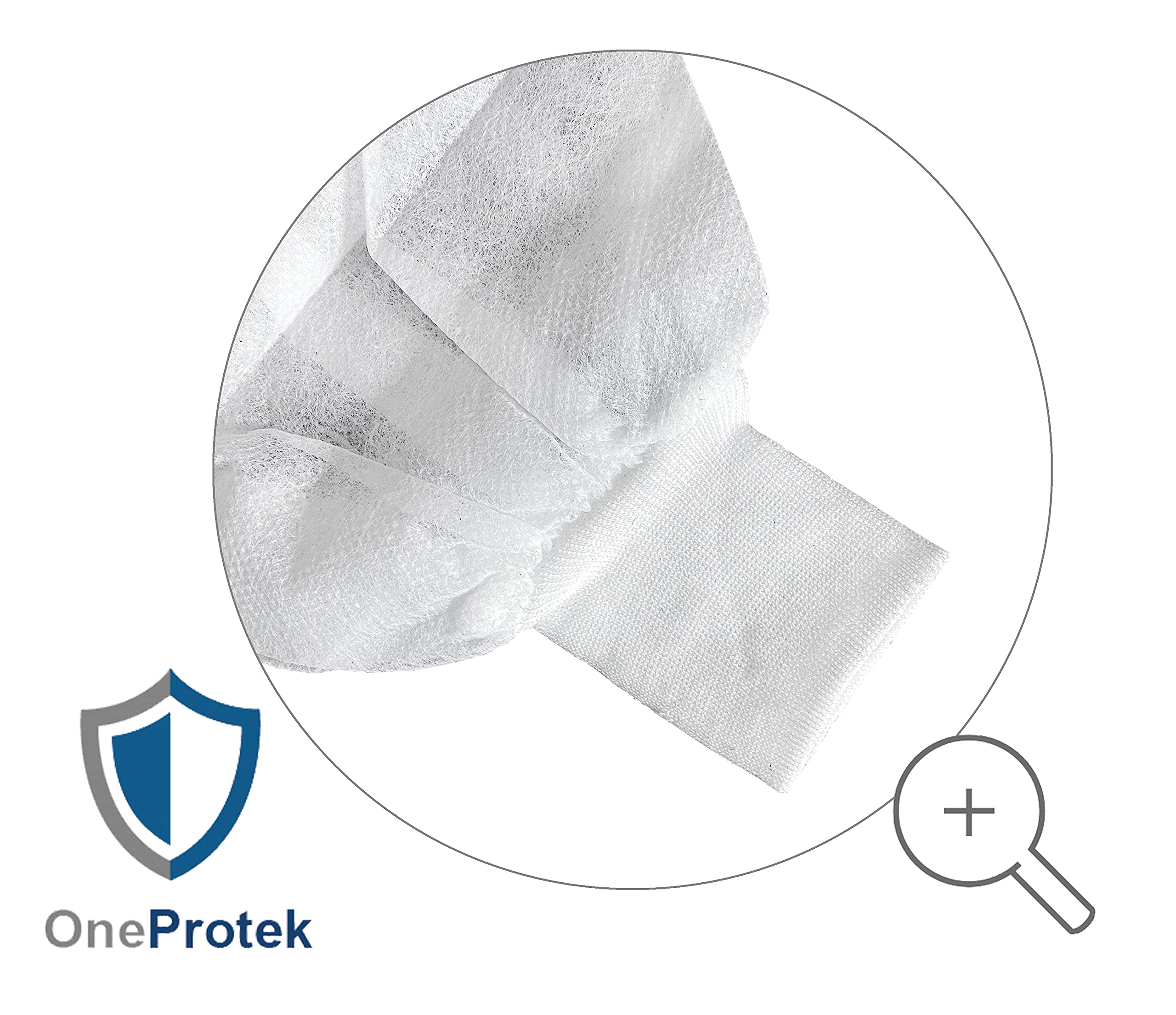 25g Disposable Book Coat with Zip White XL (XXL, 1 Piece) XXL - Image 5