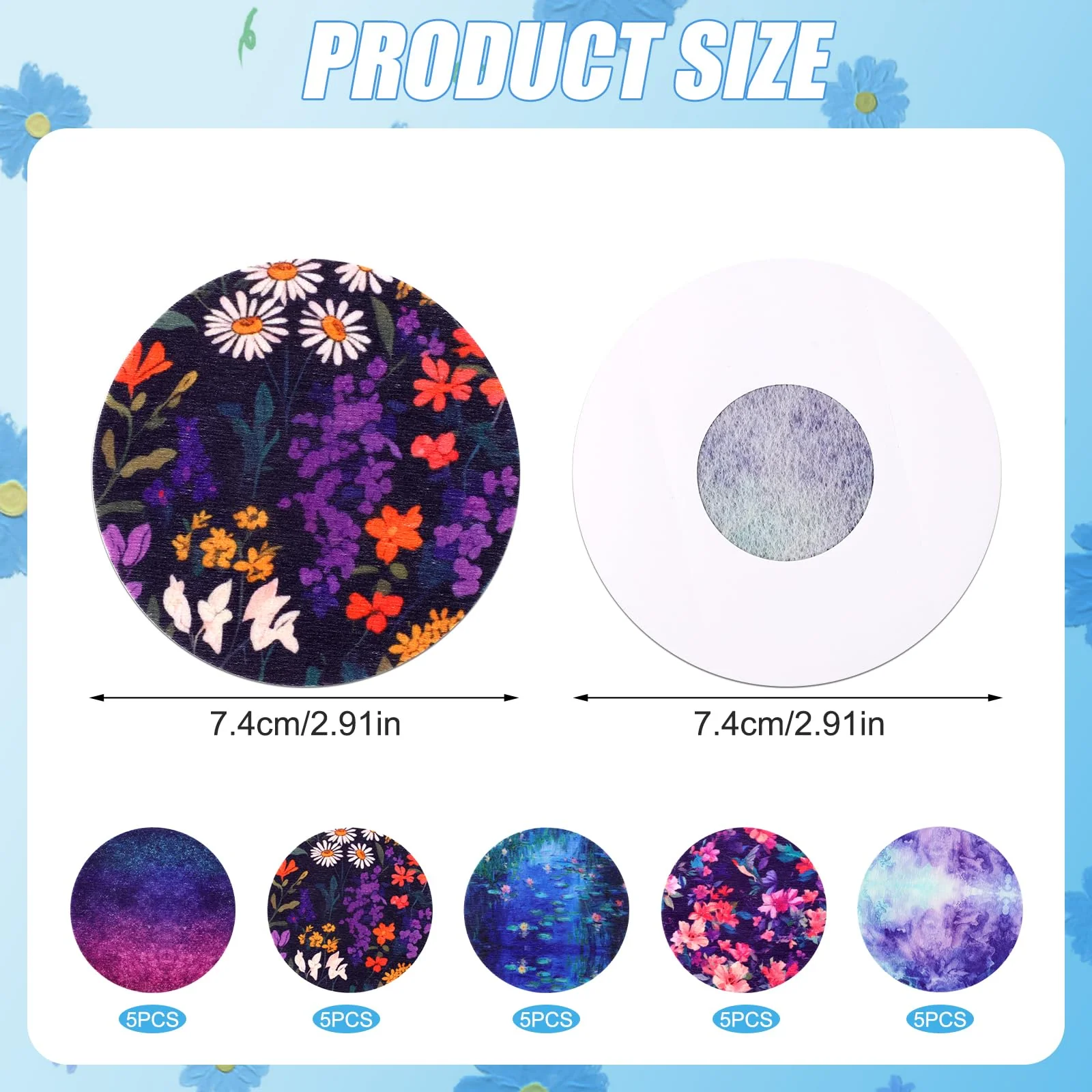 25pcs Sensor Covers Patch, Waterproof Non-Woven Fabric Sensor Overpatch for Libre 2 or Libre 3 CGM - Image 2