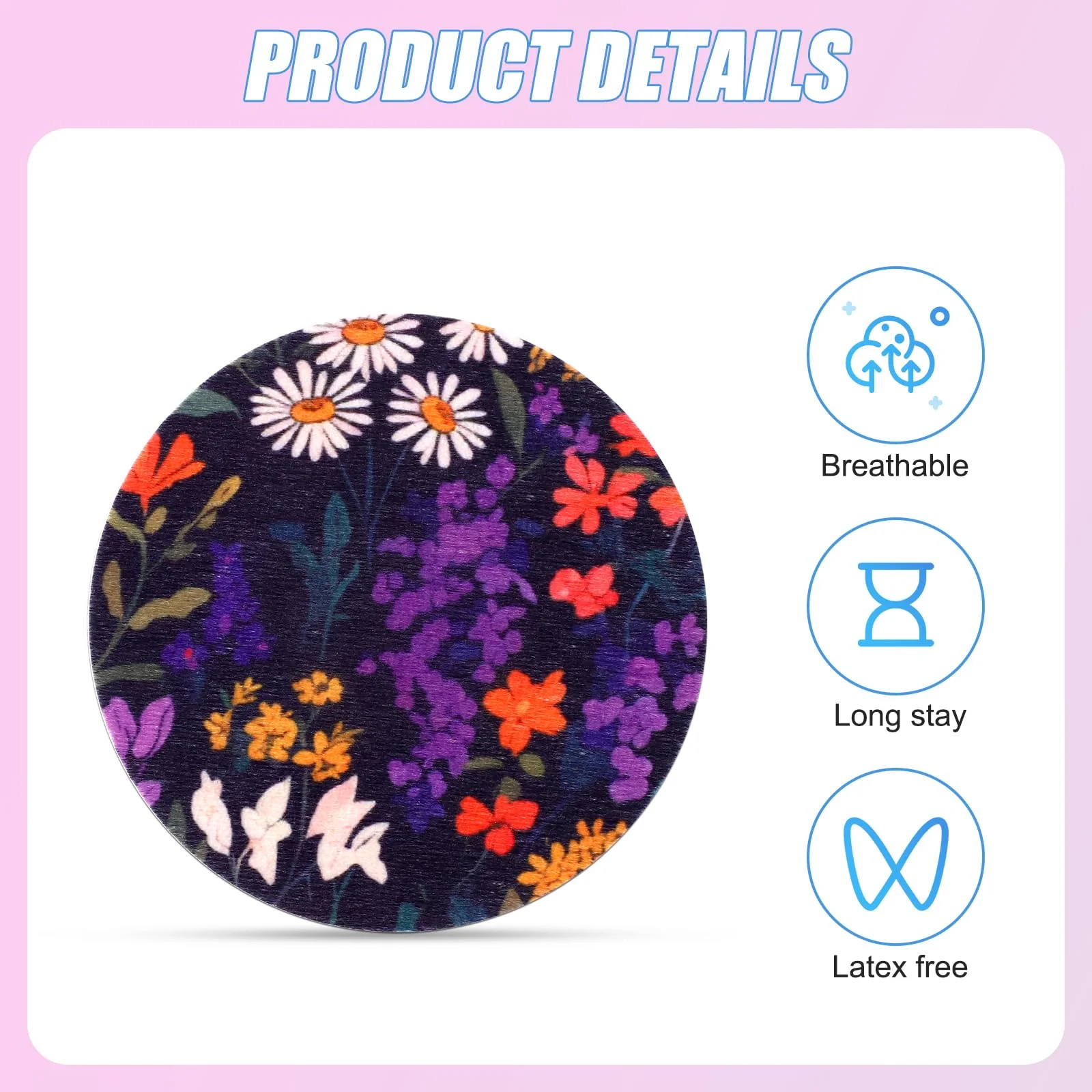 25pcs Sensor Covers Patch, Waterproof Non-Woven Fabric Sensor Overpatch for Libre 2 or Libre 3 CGM - Image 4