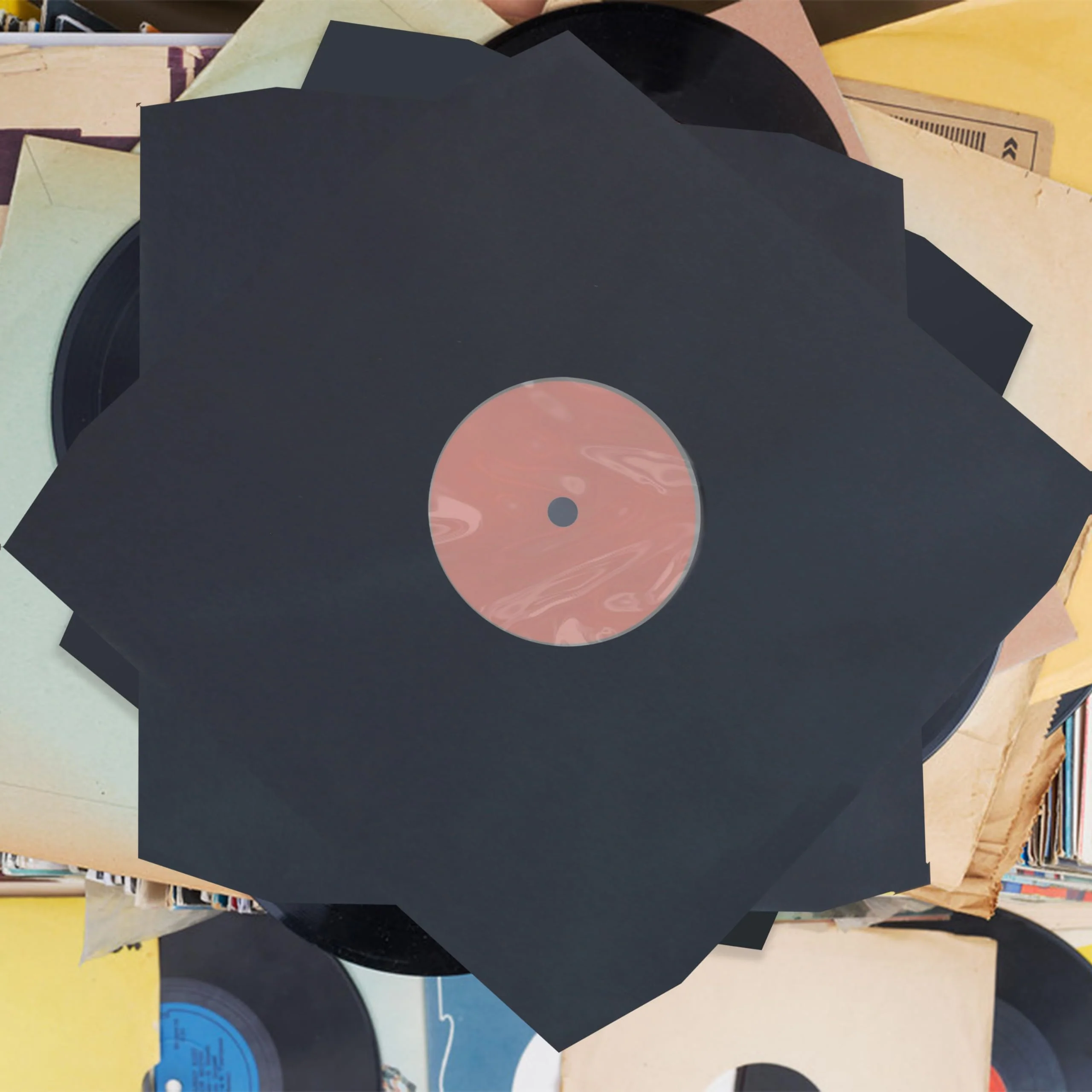 25Pcs Vinyl Record Inner Sleeves, Black Kraft Paper Record Sleeves with Poly Lined for 12" Records, Comer Cut Design Acid Free Album Covers, Vinyl Record Album Covers LP Jacket Protective 12 Inch - Image 6