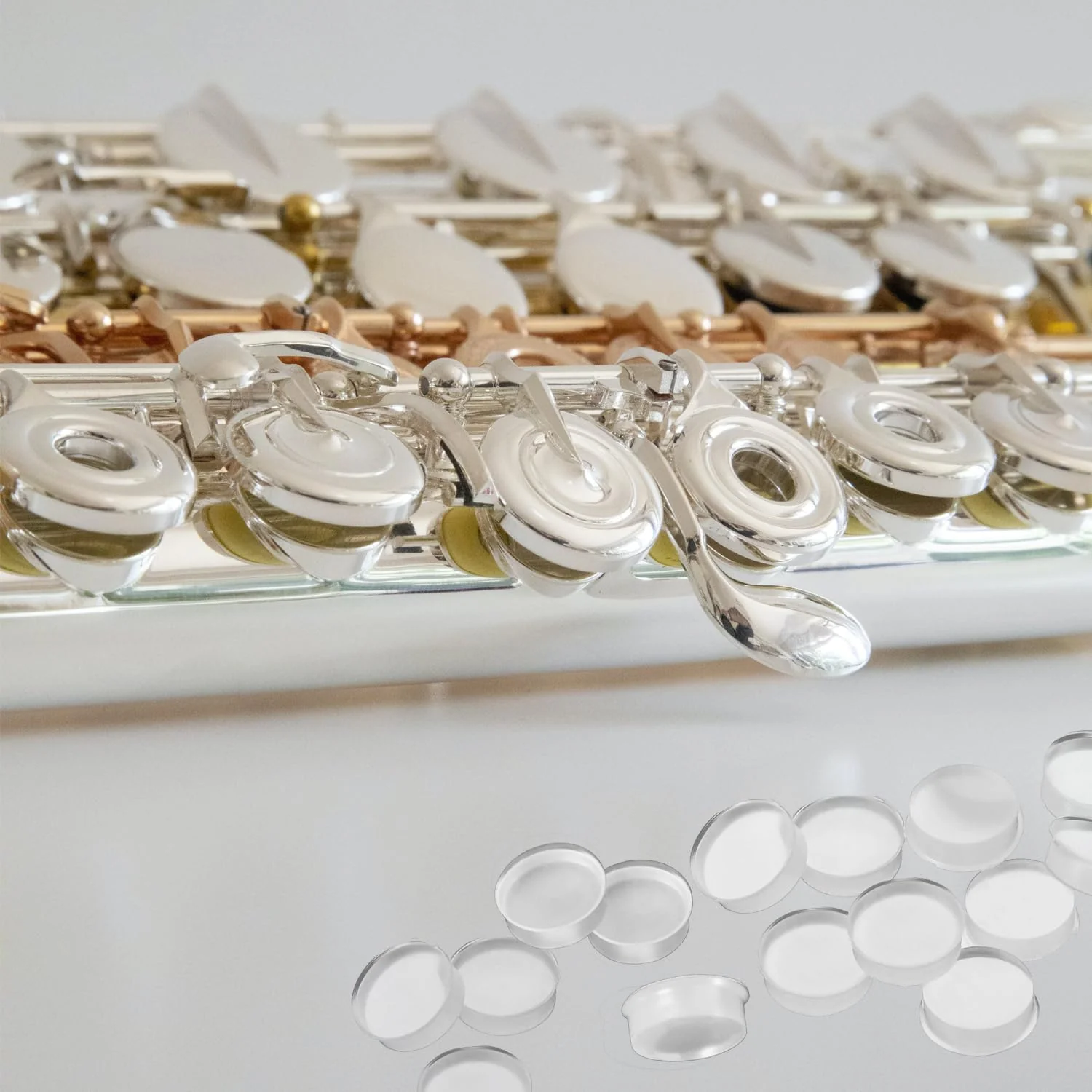 26 Pieces Silicone Flute Plug, Flute Key Cover, 8 mm Flute Hole Plug Soft Flute Key Cover for Most Brand Flute 26 - Image 3