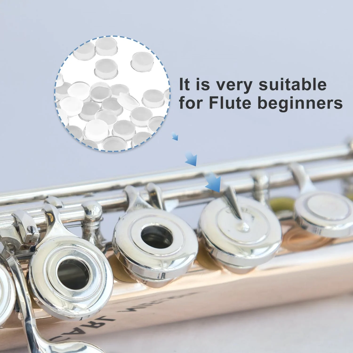 26 Pieces Silicone Flute Plug, Flute Key Cover, 8 mm Flute Hole Plug Soft Flute Key Cover for Most Brand Flute 26 - Image 5