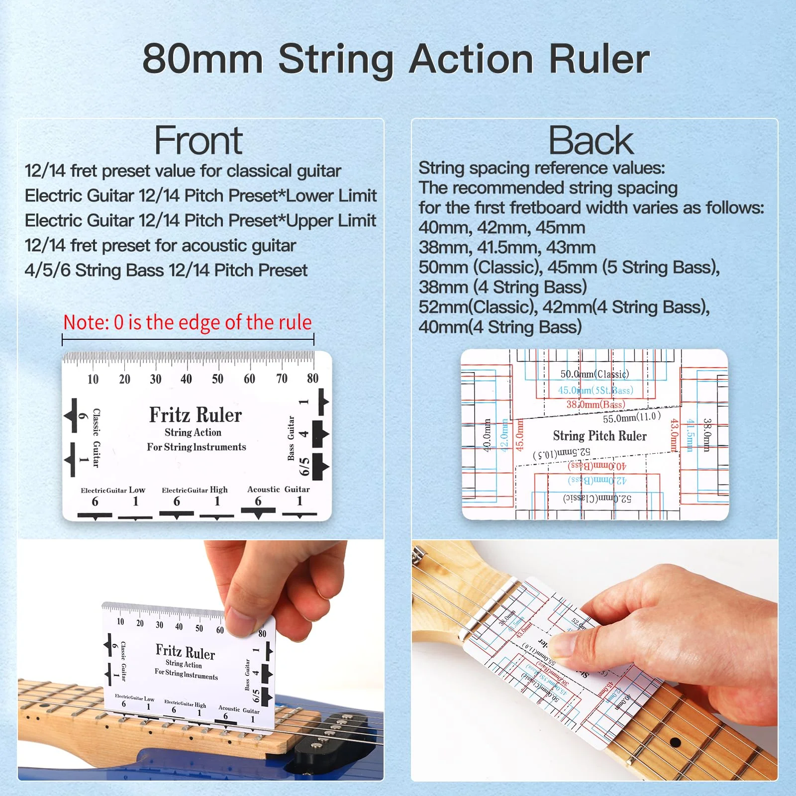 27 PCS Guitar Tools for Set Up, Intonation Adjustment and Repair, Guitar Maintenance Kit for Guitar Bass Banjo and Ukulele, Guitar Gift for Guitar Enthusiast - Image 4
