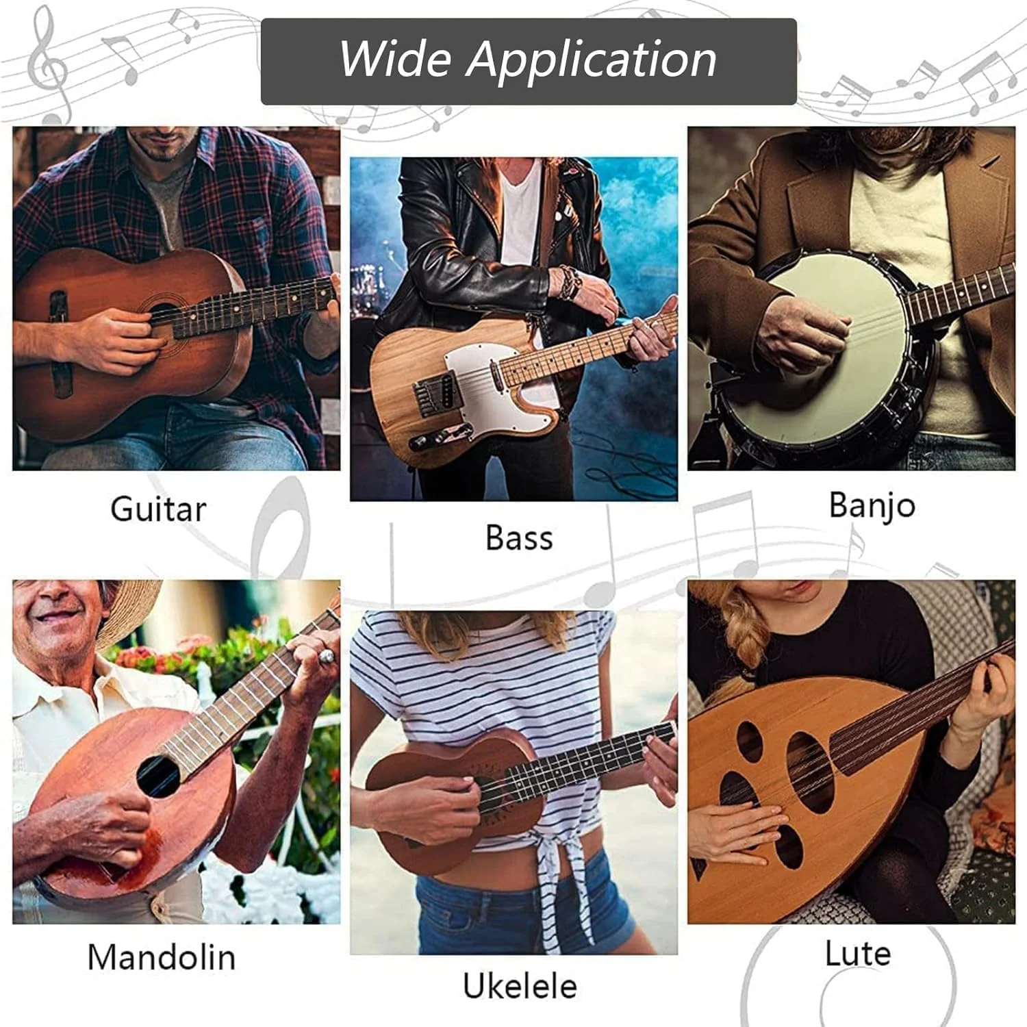 27Pcs Guitar Tool Kit,Guitar Accessories Gifts for Men,Guitar Repair Kit,Luthier Tools,Guitar Setup Kit for Ukulele Bass Mandolin Banjo Guitar,Guitar Maintenance Kit with Carry Bag Update Kit-27PCS - Image 8