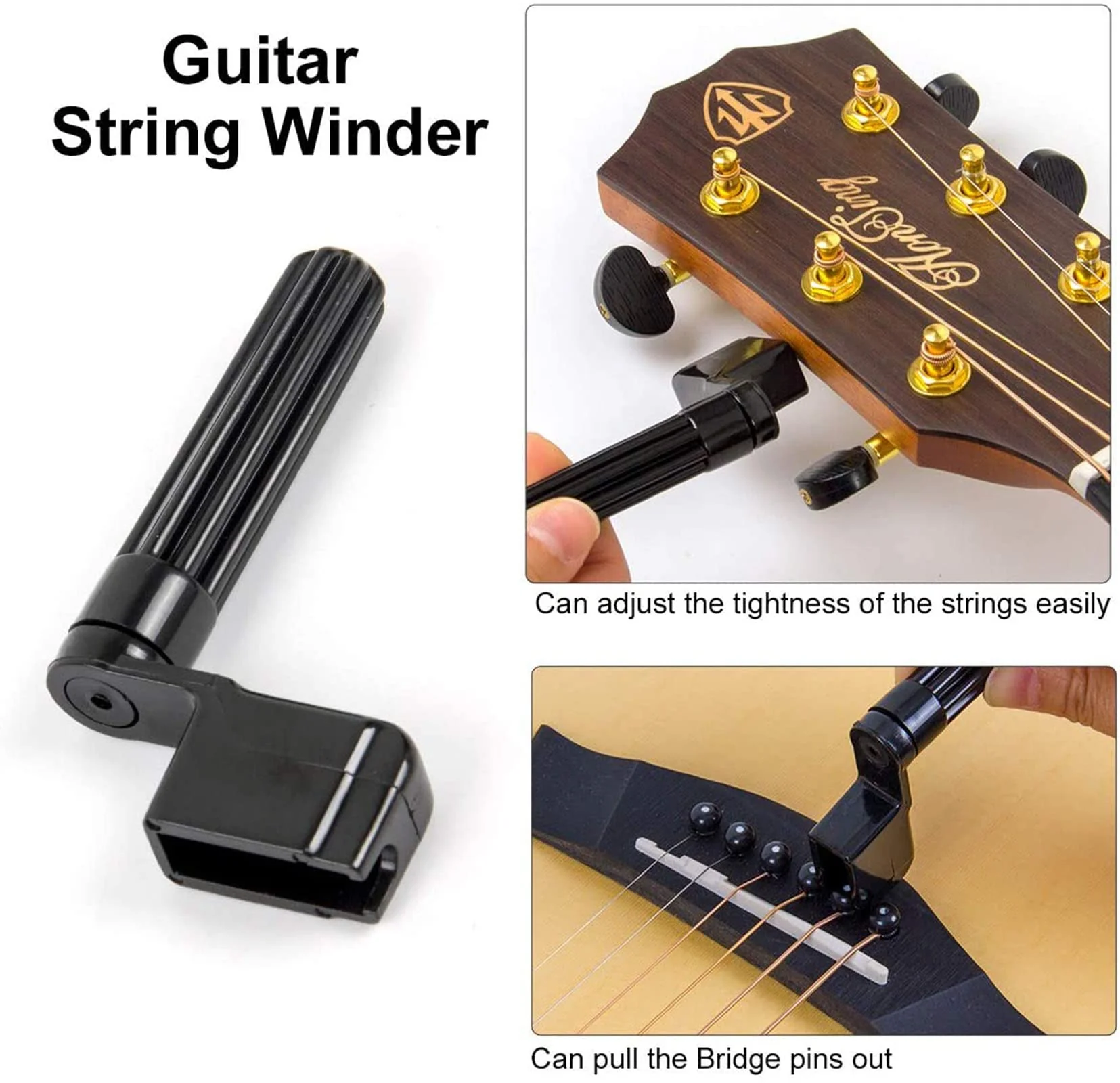 28PCS Guitar Tool Kit,Guitar Repair Tools Kit,Professional Guitar Repairing Maintenance Tool Kit with Wire Plier String Organizer Fingerboard Protector Hex Wrenches Files String Action Ruler Spanner 28PCS - Image 7