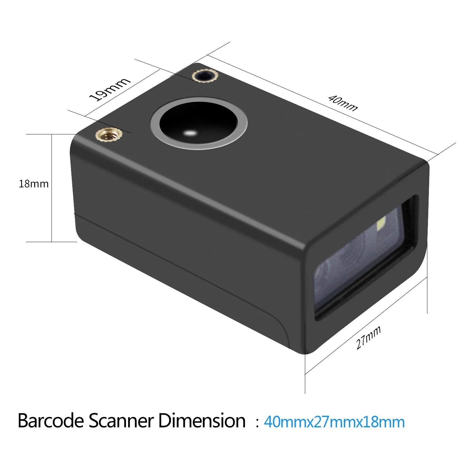 2D Embedded Mini Barcode Reader Scanner Scan, Symcode QR Barcode Reader Module Scanner with Auto Sensing Cell Phone Computer Screen Scan 2D Embedded Scanner - Image 6