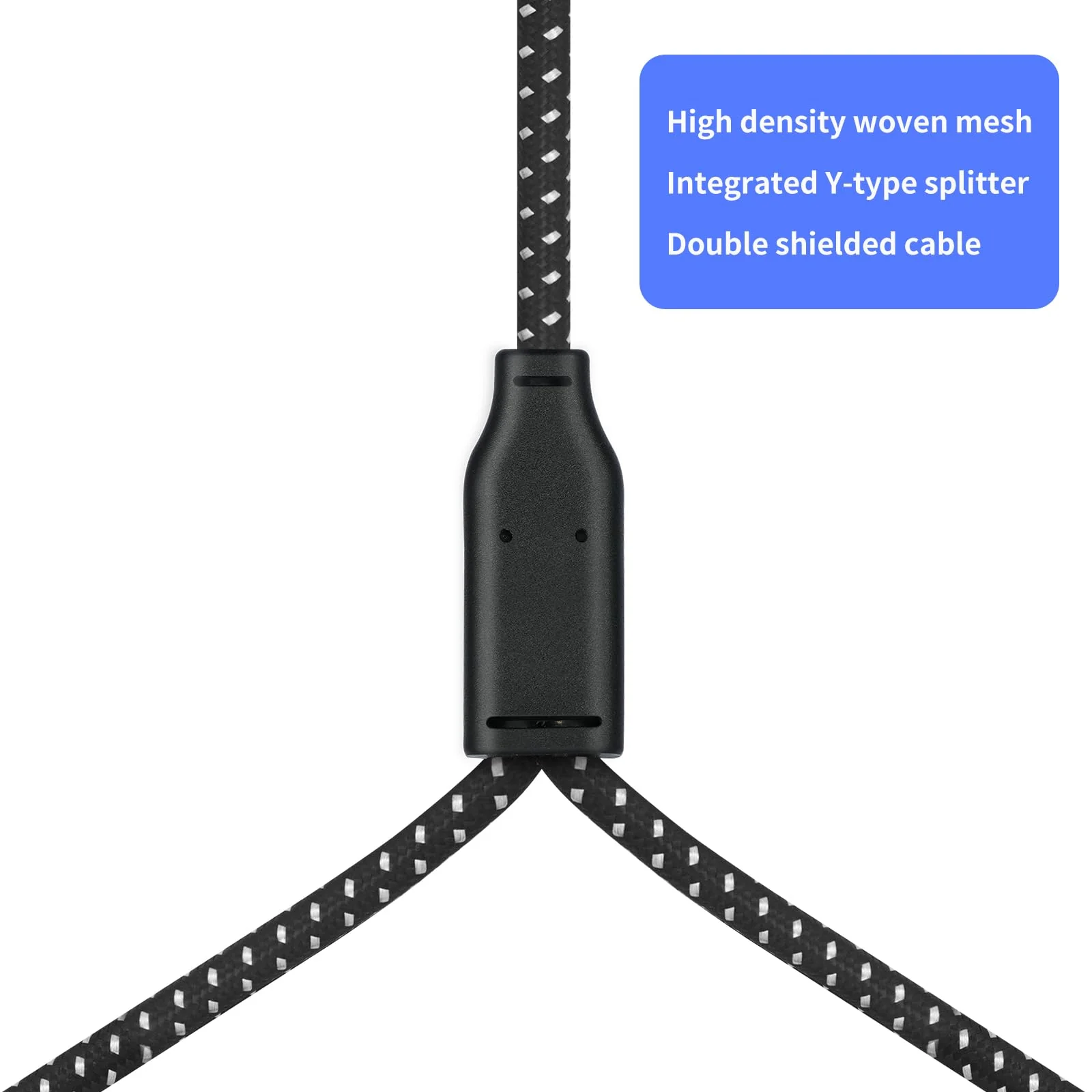 2FT XLR Female to Dual Male Cable – 3pin XLR Y-Splitter Adapter for PA Systems & Multi-Device Routing 2-Pack 1 Female to 2 Male - Image 5
