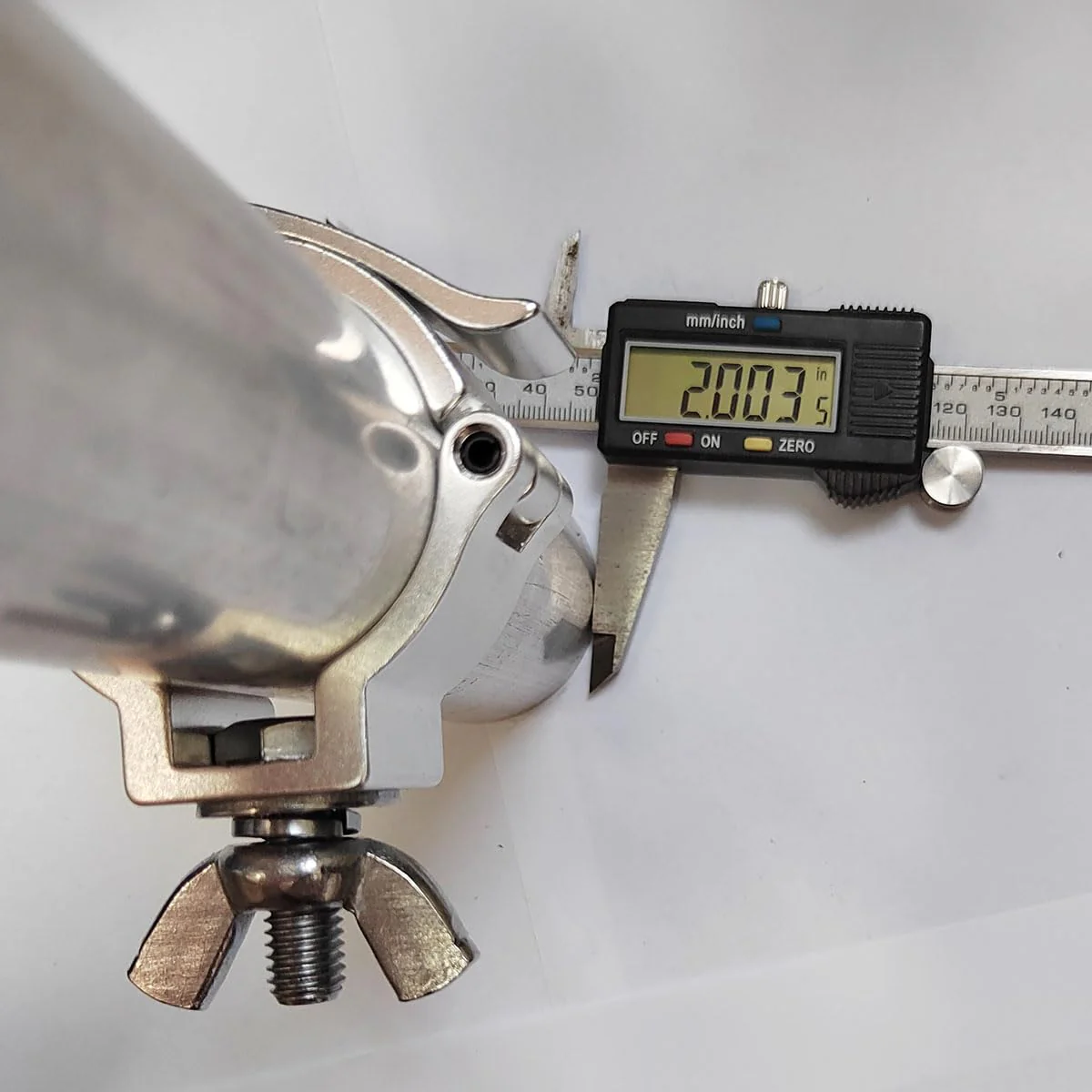 2inch Quick Release Stage Light Clamp Aluminum Alloy 220lbs For Pipe OD 1.89-2inch / 48-51mm Truss Pipe Clamp 2Pack Silver - Image 3