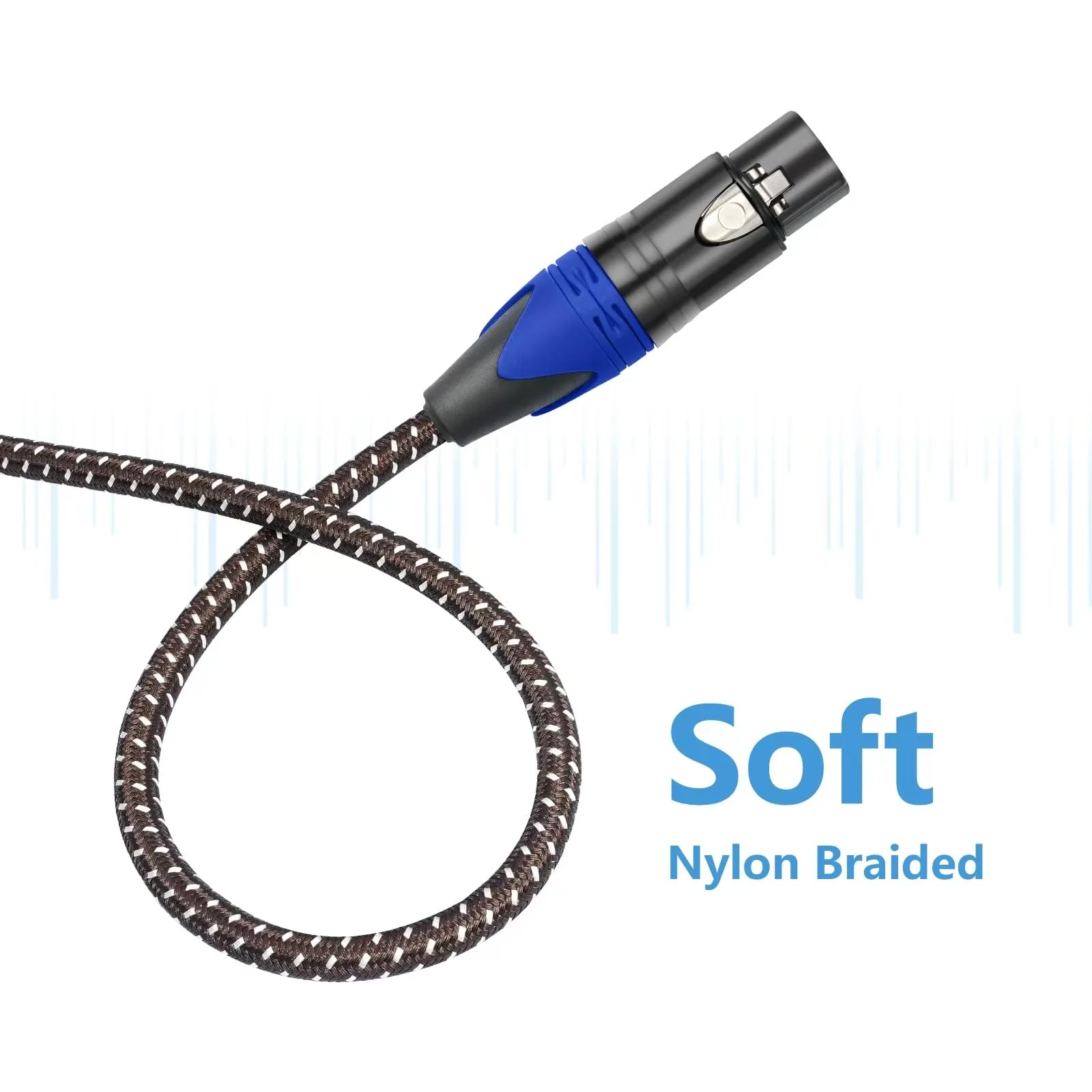 2Pack 1/4" to XLR Cable,Heavy Duty Nylon Braided,Gold Plated Plug,Balanced 1/4" TRS to XLR Female Patch Cable, Quarter Inch 6.35mm to 3pin XLR Female Microphone Cable, for Speaker,Mixer-6.6ft - Image 8