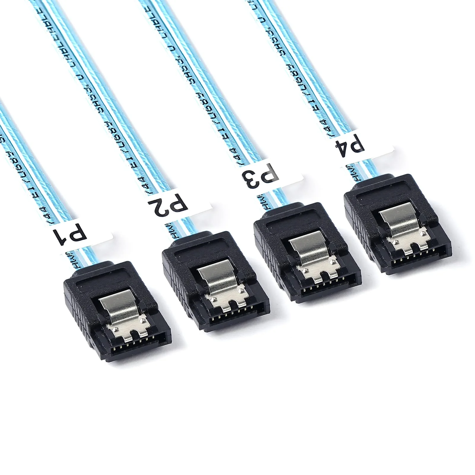 2Pack Mini SAS to SATA Cable: 0.5M SFF-8087 to SATA Mini SAS Breakout Cable SFF8087 to SATA Mini-SAS to SATA SAS to SATA Breakout(1.6FT) 1.6FT 2 PACK - Image 2